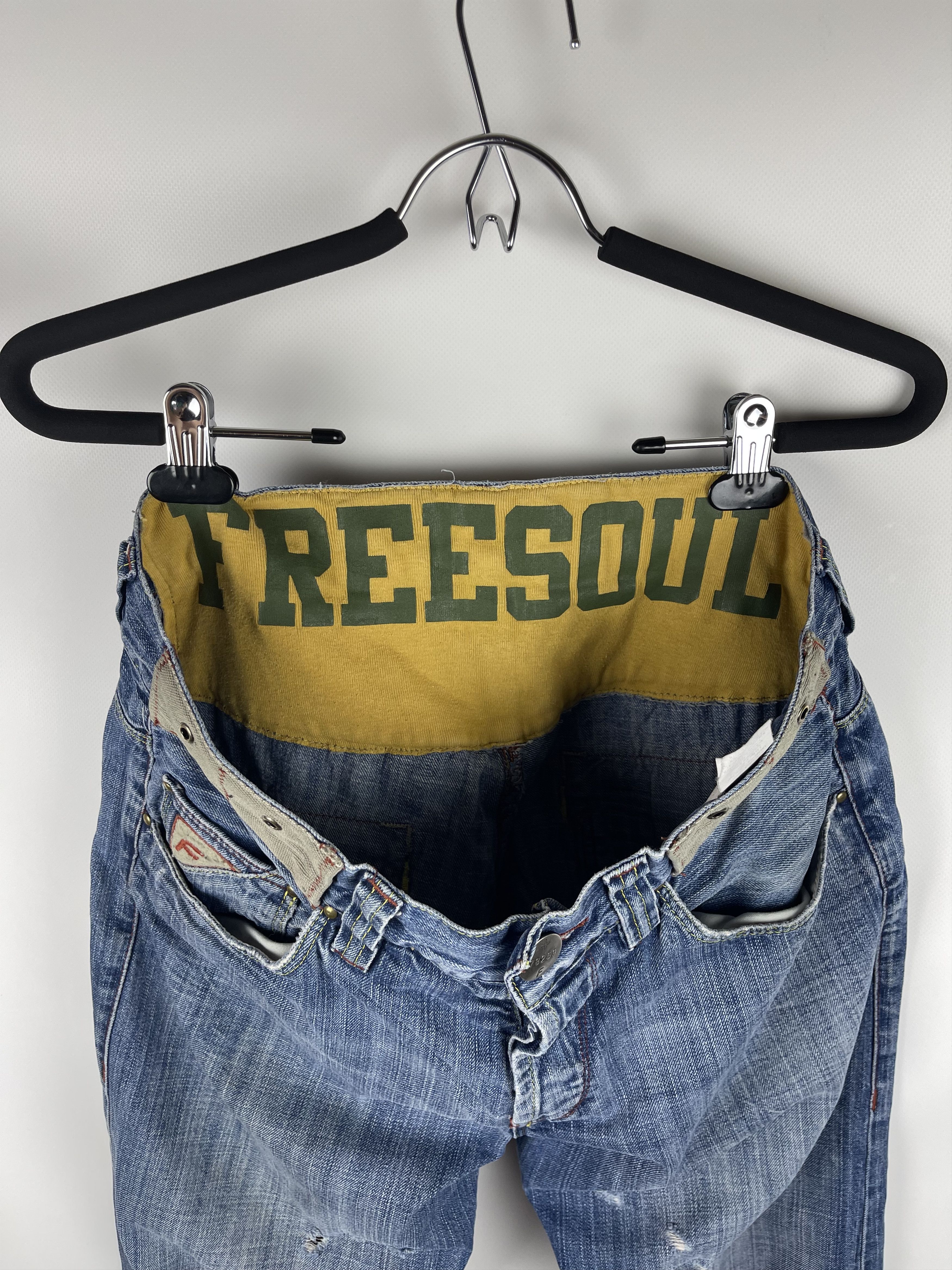 Vintage Freesoul vintage hummer acb distressed denim jeans pants Size US 32 / EU 48 - 15 Thumbnail
