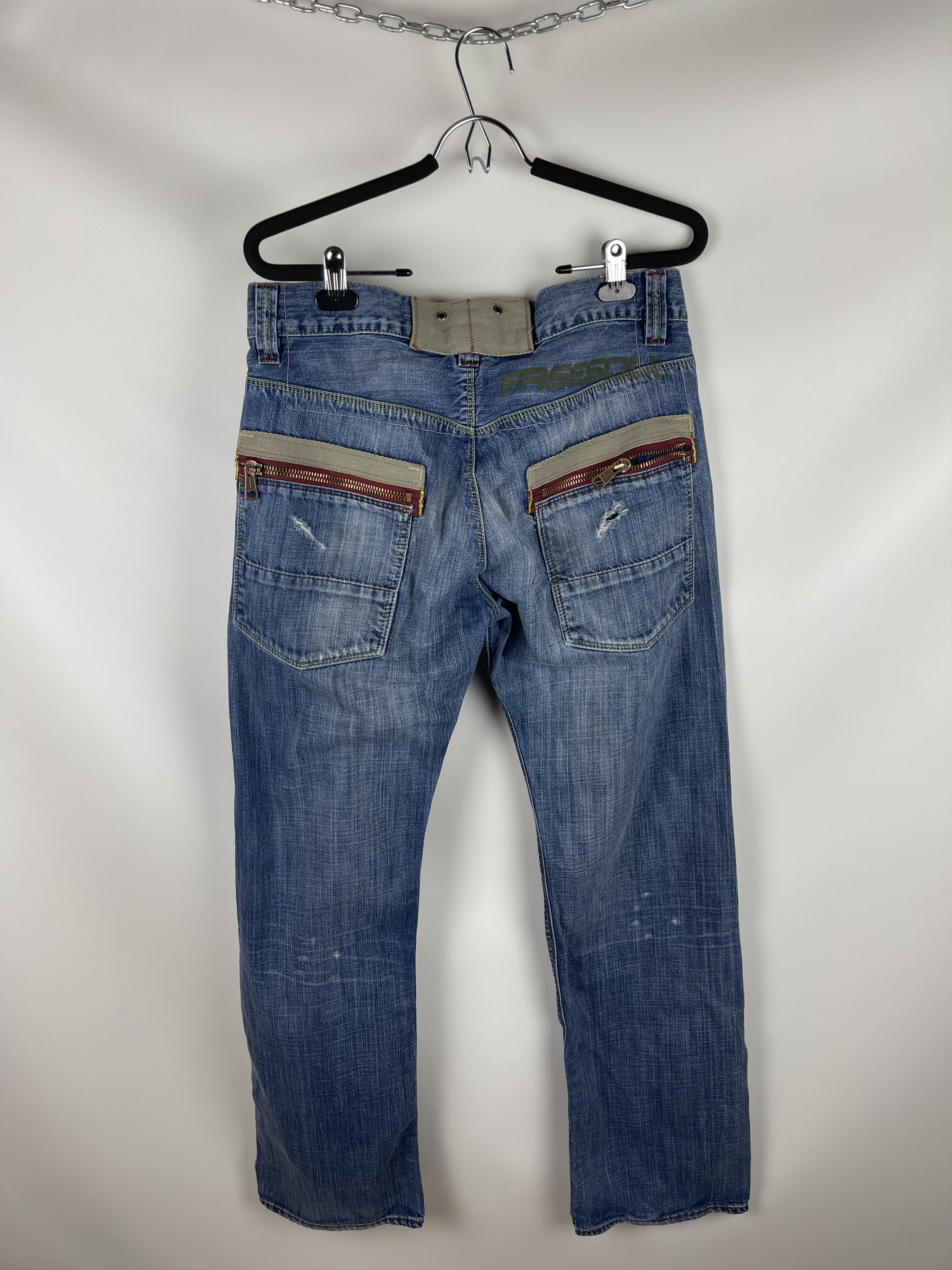Vintage Freesoul vintage hummer acb distressed denim jeans pants Size US 32 / EU 48 - 9 Thumbnail
