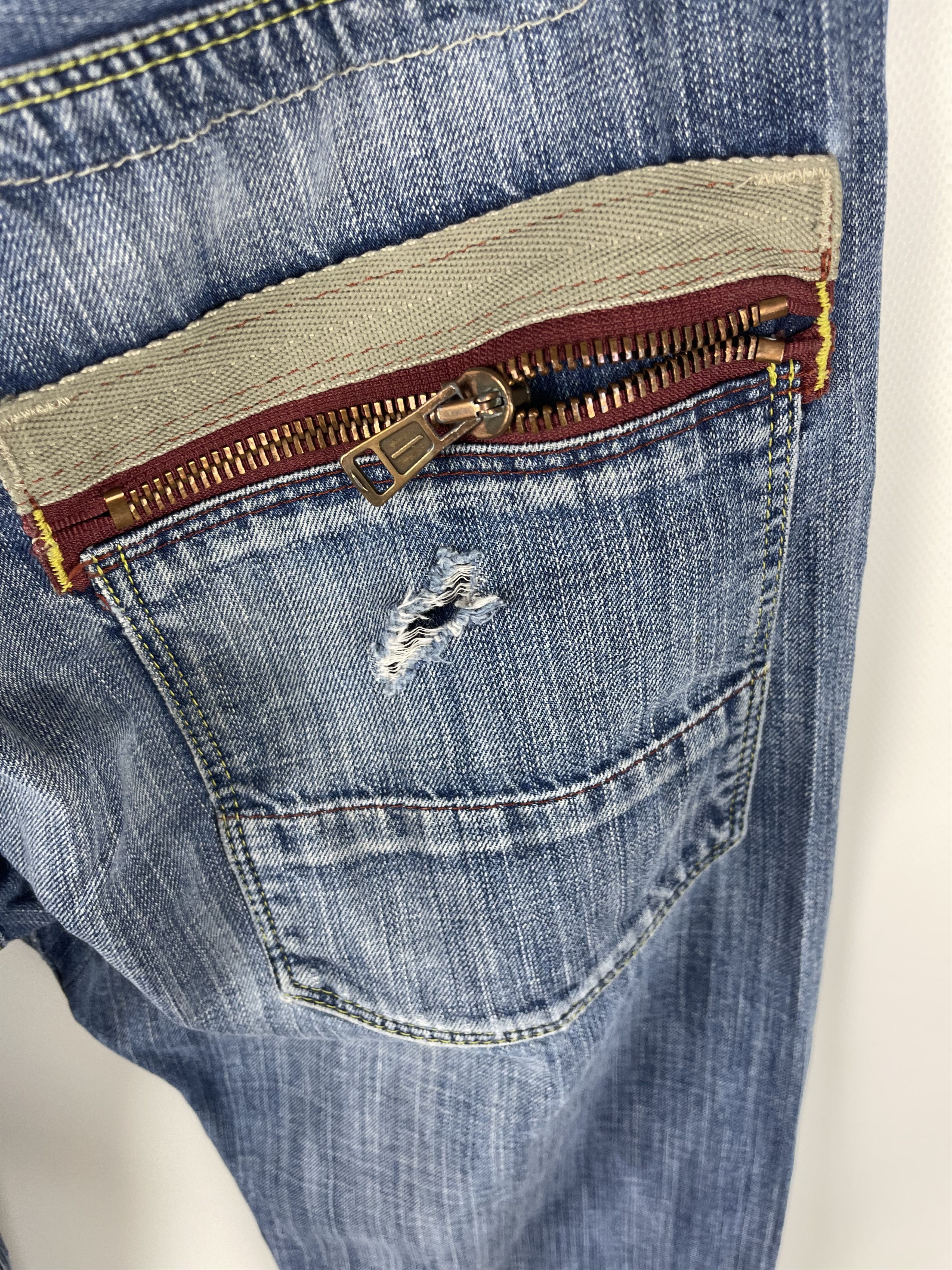 Vintage Freesoul vintage hummer acb distressed denim jeans pants Size US 32 / EU 48 - 13 Thumbnail