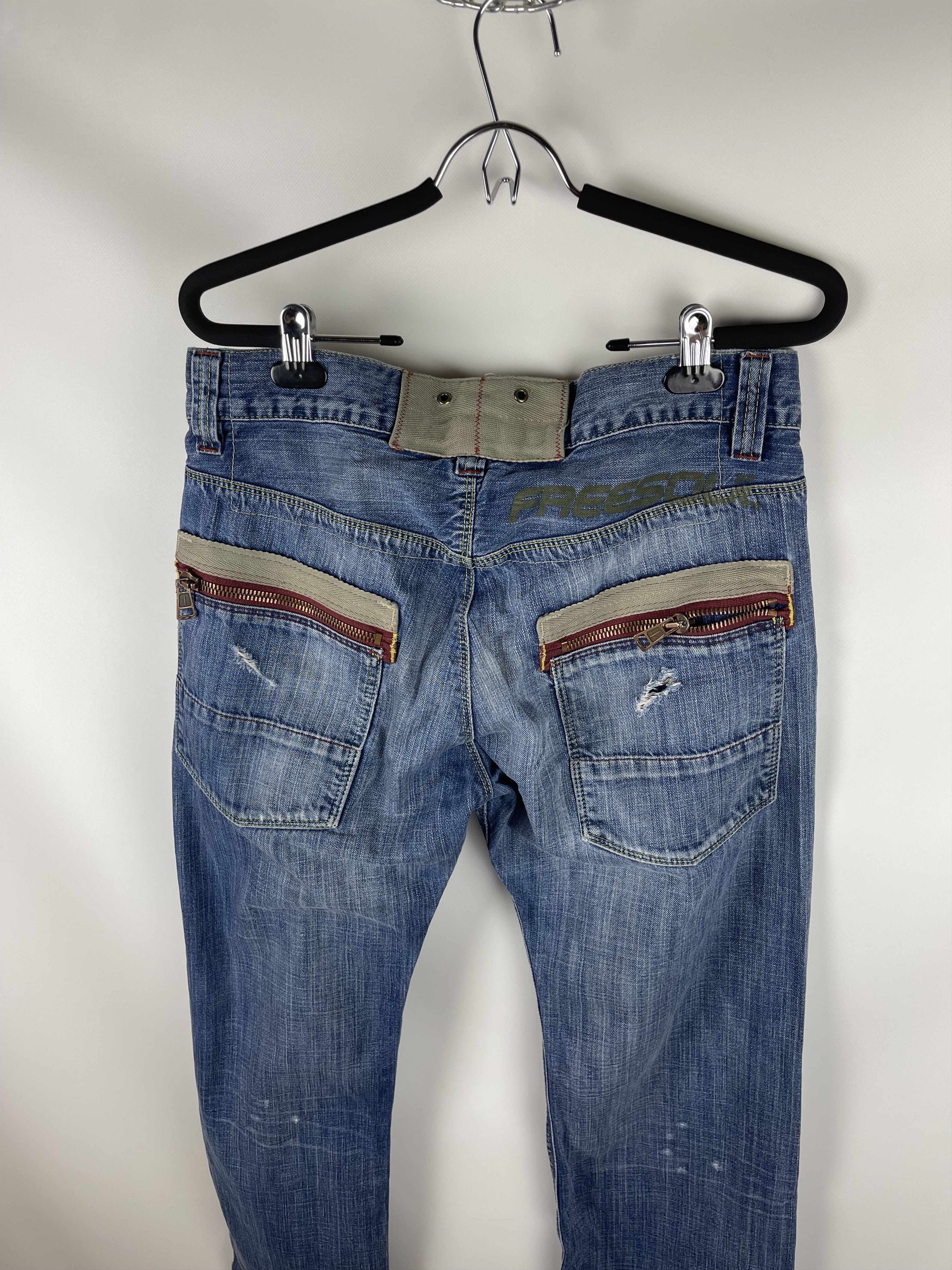 Vintage Freesoul vintage hummer acb distressed denim jeans pants Size US 32 / EU 48 - 11 Thumbnail