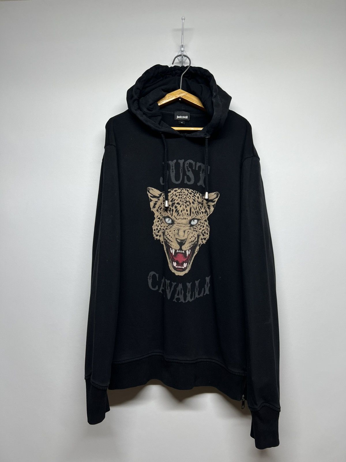 Just Cavalli Just Cavalli Leopard Big Logo Hoodie Grailed