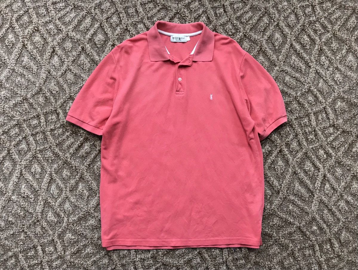 Yves Saint Laurent 🦩YSL Pink Polo shirt Size US XL / EU 56 / 4 - 2 Thumbnail
