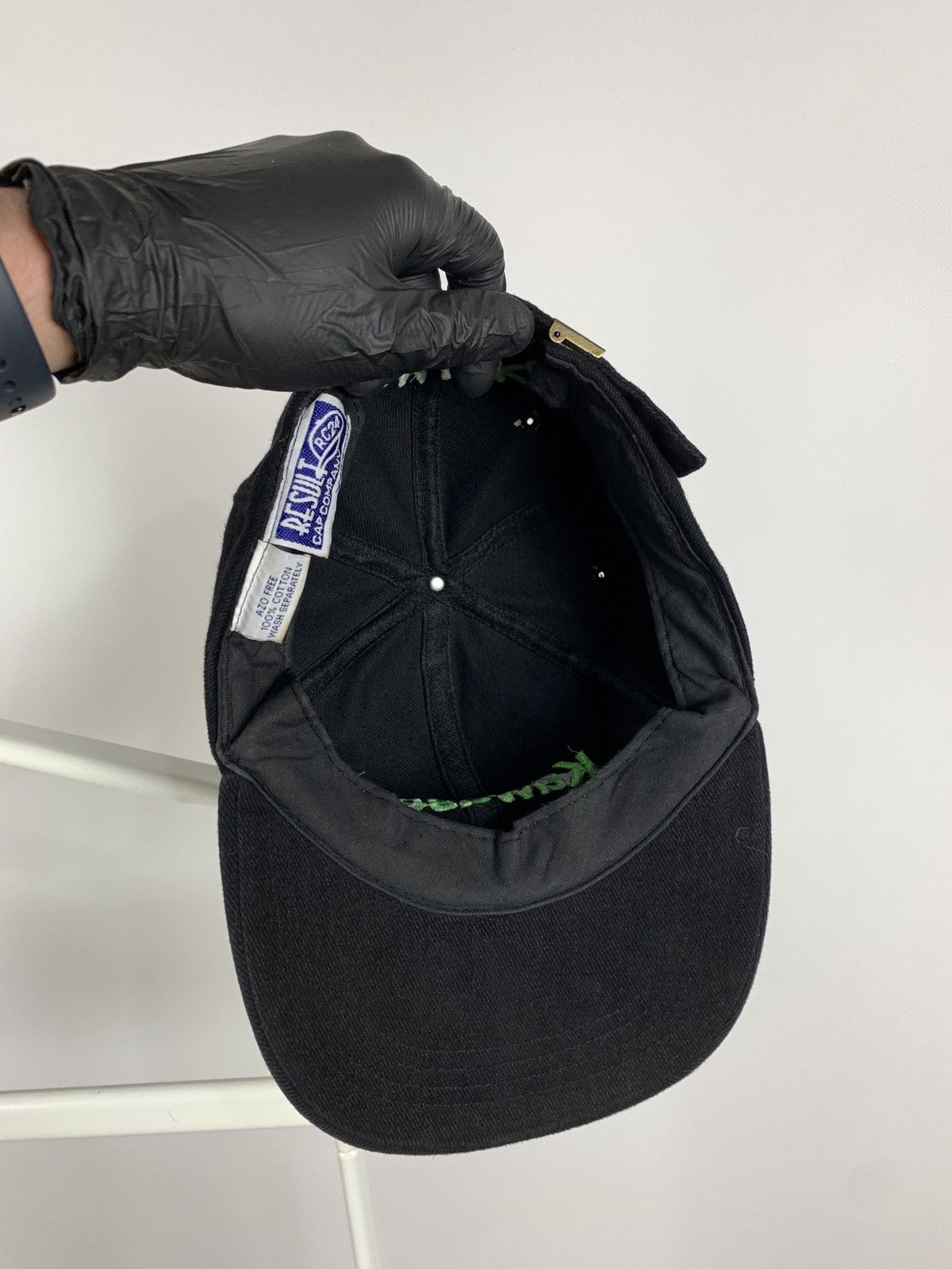 Vintage 90s Vintage Kawasaki Team Black Racing Cap Size ONE SIZE - 7 Thumbnail
