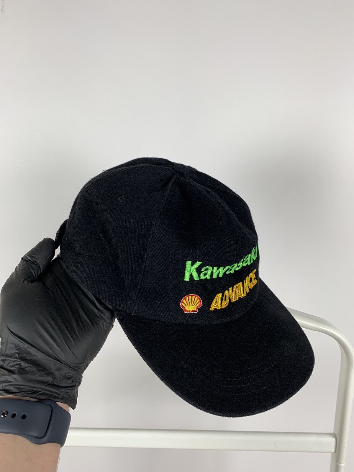 Vintage 90s Vintage Kawasaki Team Black Racing Cap Size ONE SIZE - 5 Thumbnail