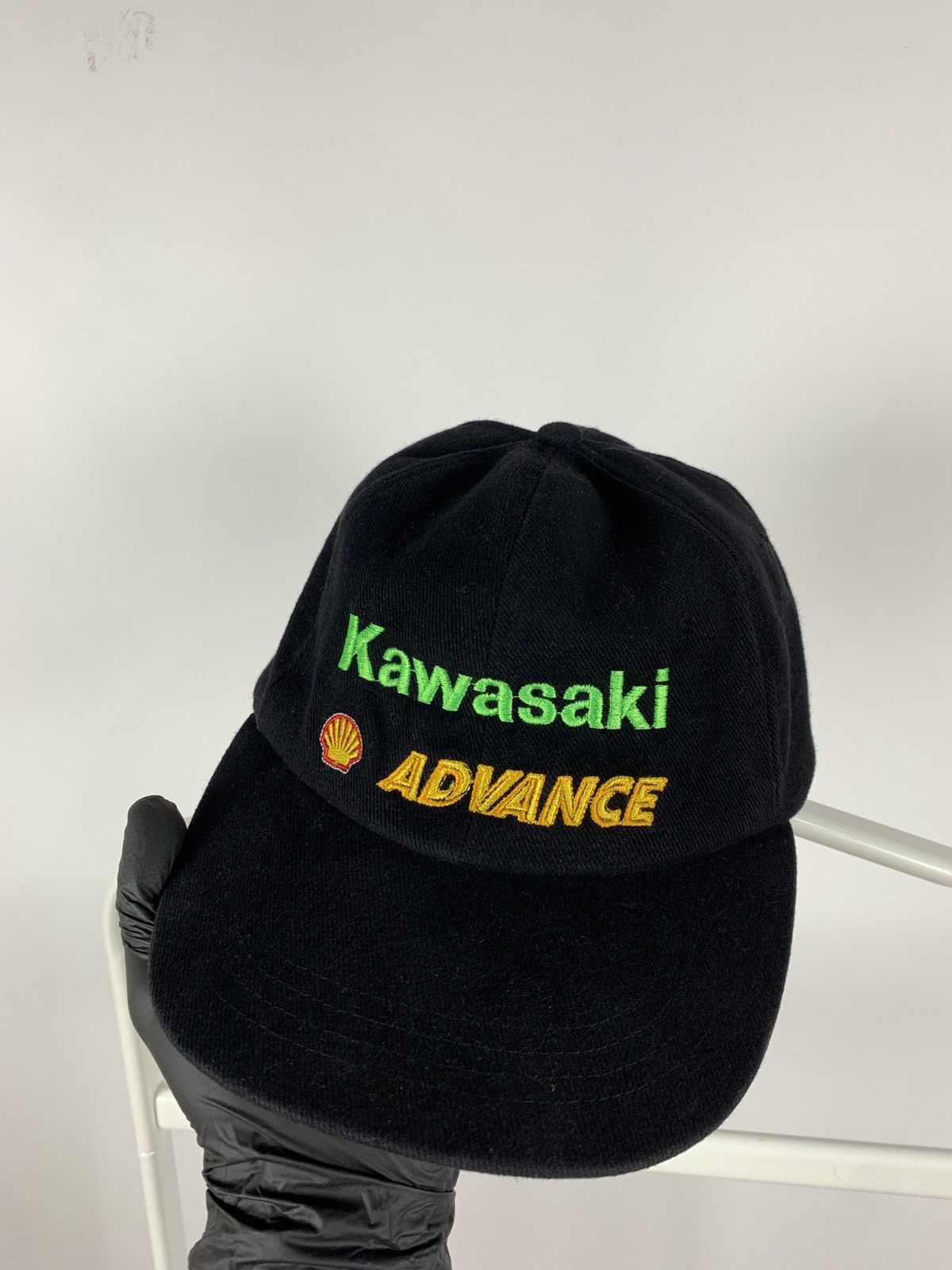 Vintage 90s Vintage Kawasaki Team Black Racing Cap Size ONE SIZE - 4 Thumbnail