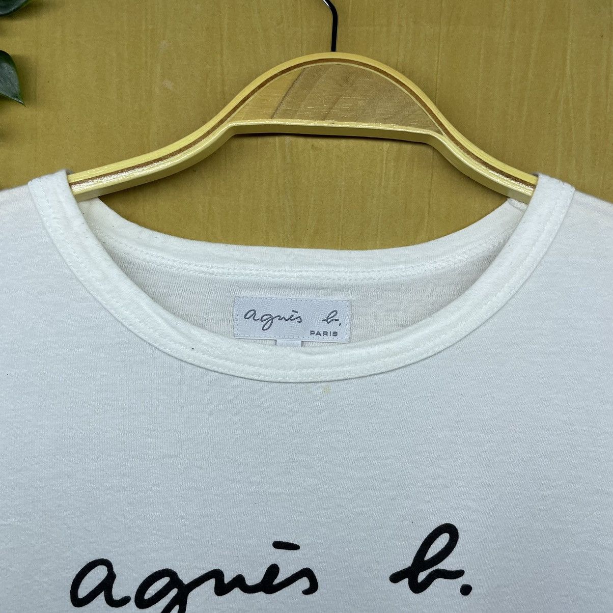 agnes b. Agnes B tshirt spellout Size XS / US 0-2 / IT 36-38 - 4 Thumbnail