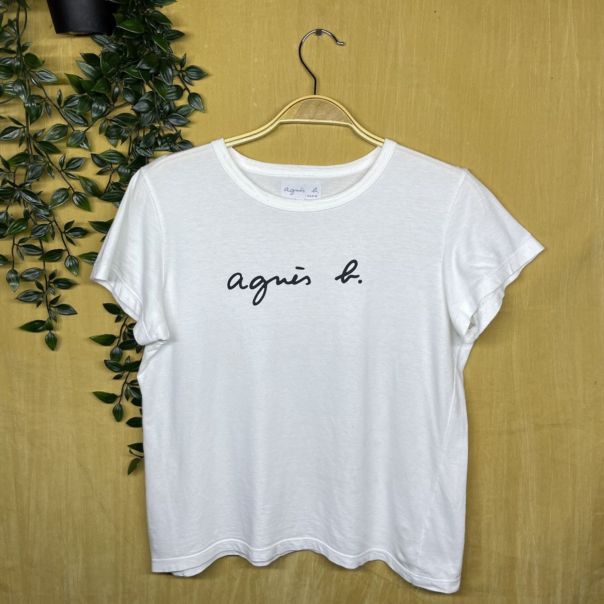 agnes b. Agnes B tshirt spellout Size XS / US 0-2 / IT 36-38 - 1 Thumbnail