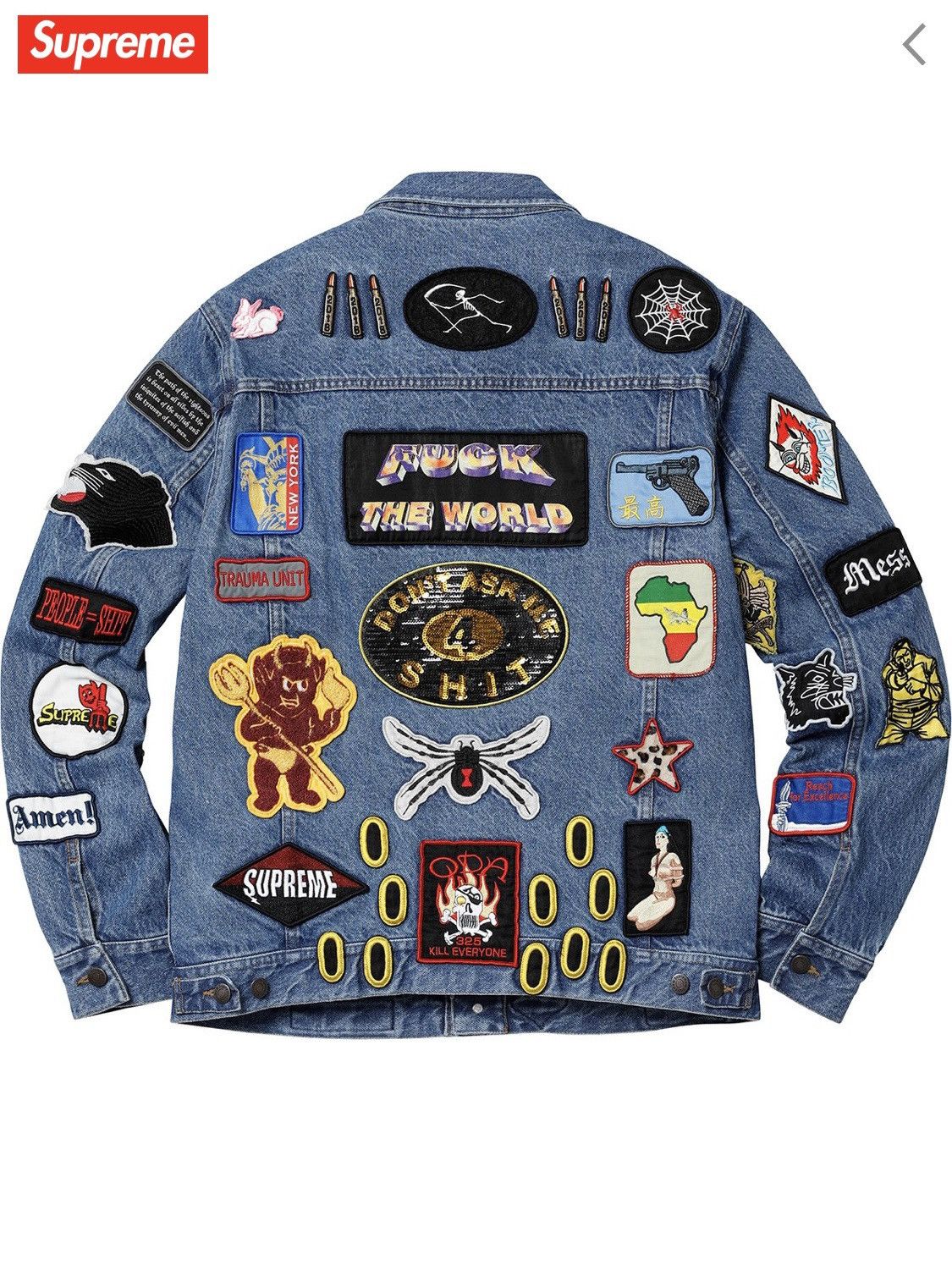 Supreme Supreme Patches Trucker Denim Jacket 