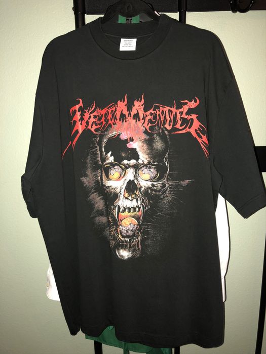 Vetements Vetements Heavy Metal Skull Tee Oversized | Grailed