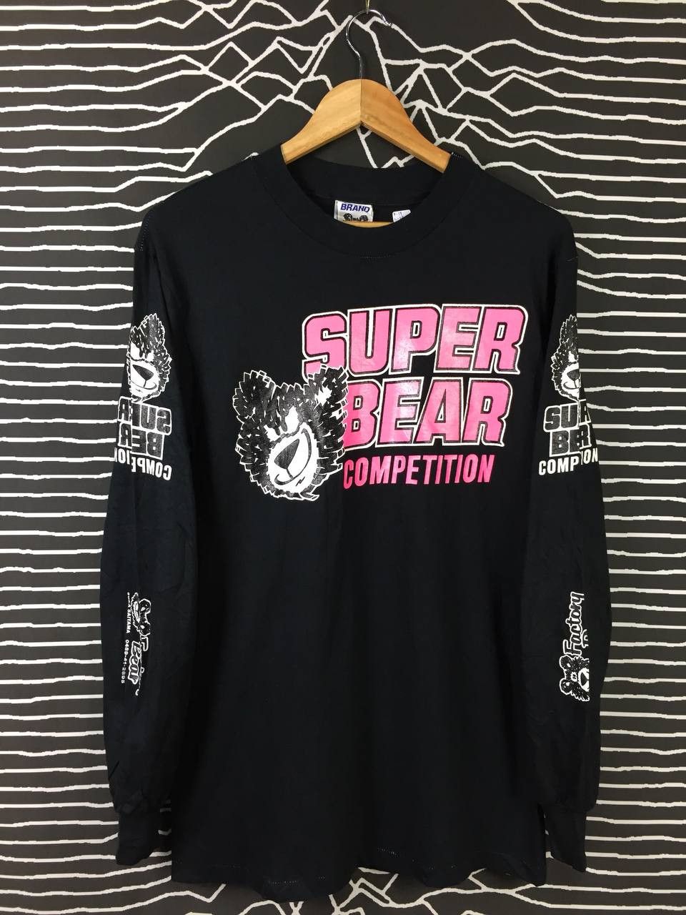 Hanes Vtg 90s Super Bear Factory Bear BMX Longsleeve Tee Size US M / EU 48-50 / 2 - 2 Thumbnail