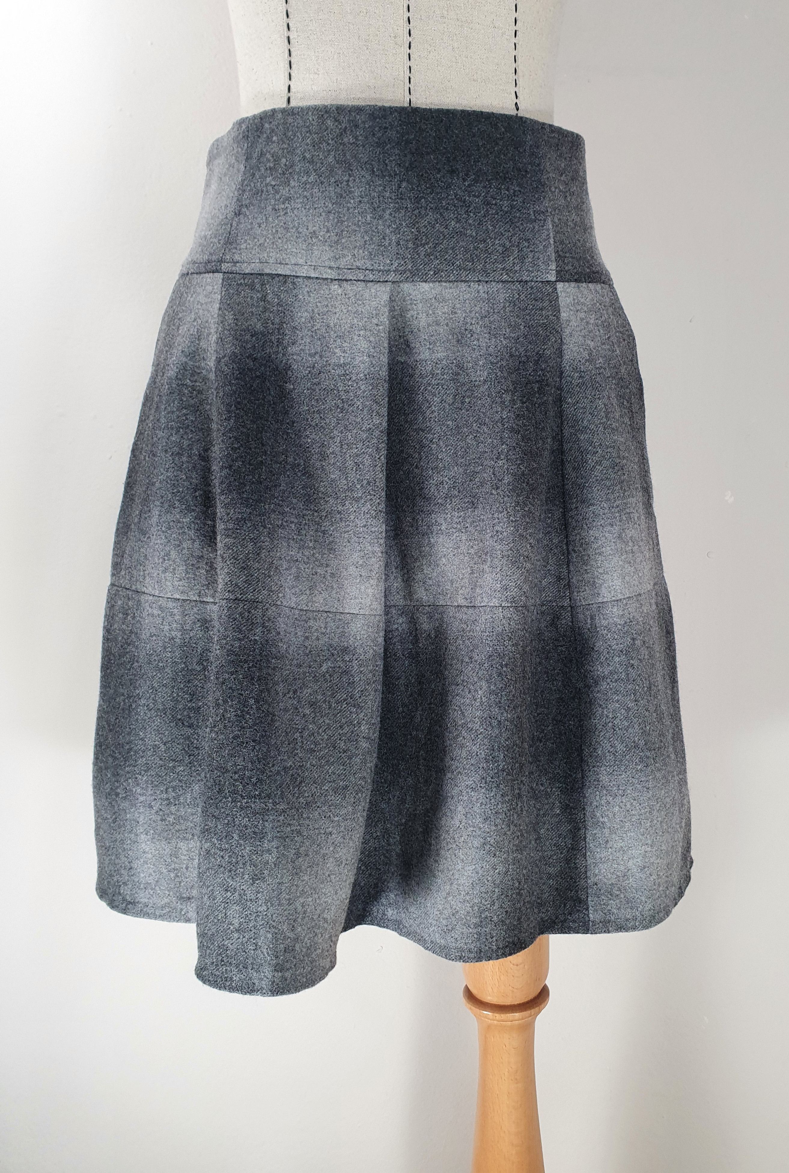 Wool Grey Skirt