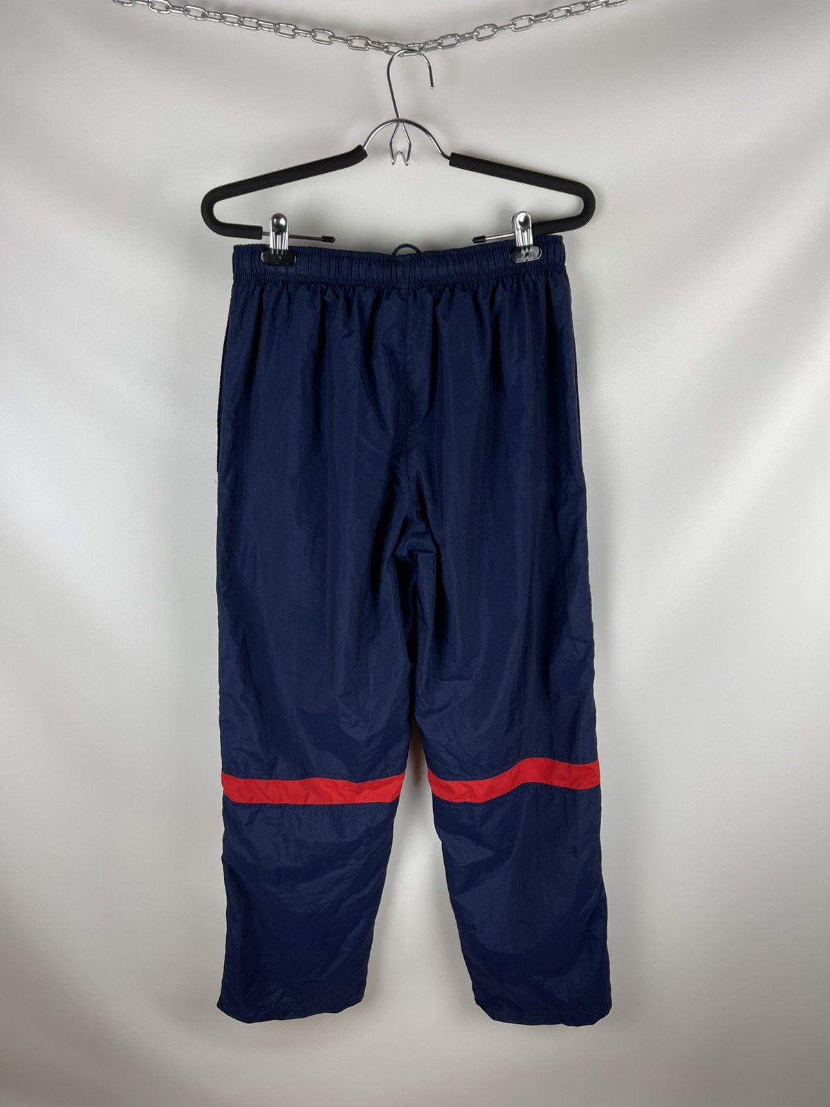 Nike Nike vintage y2k navy red stripes track pants swoosh drill Size US 32 / EU 48 - 2 Thumbnail