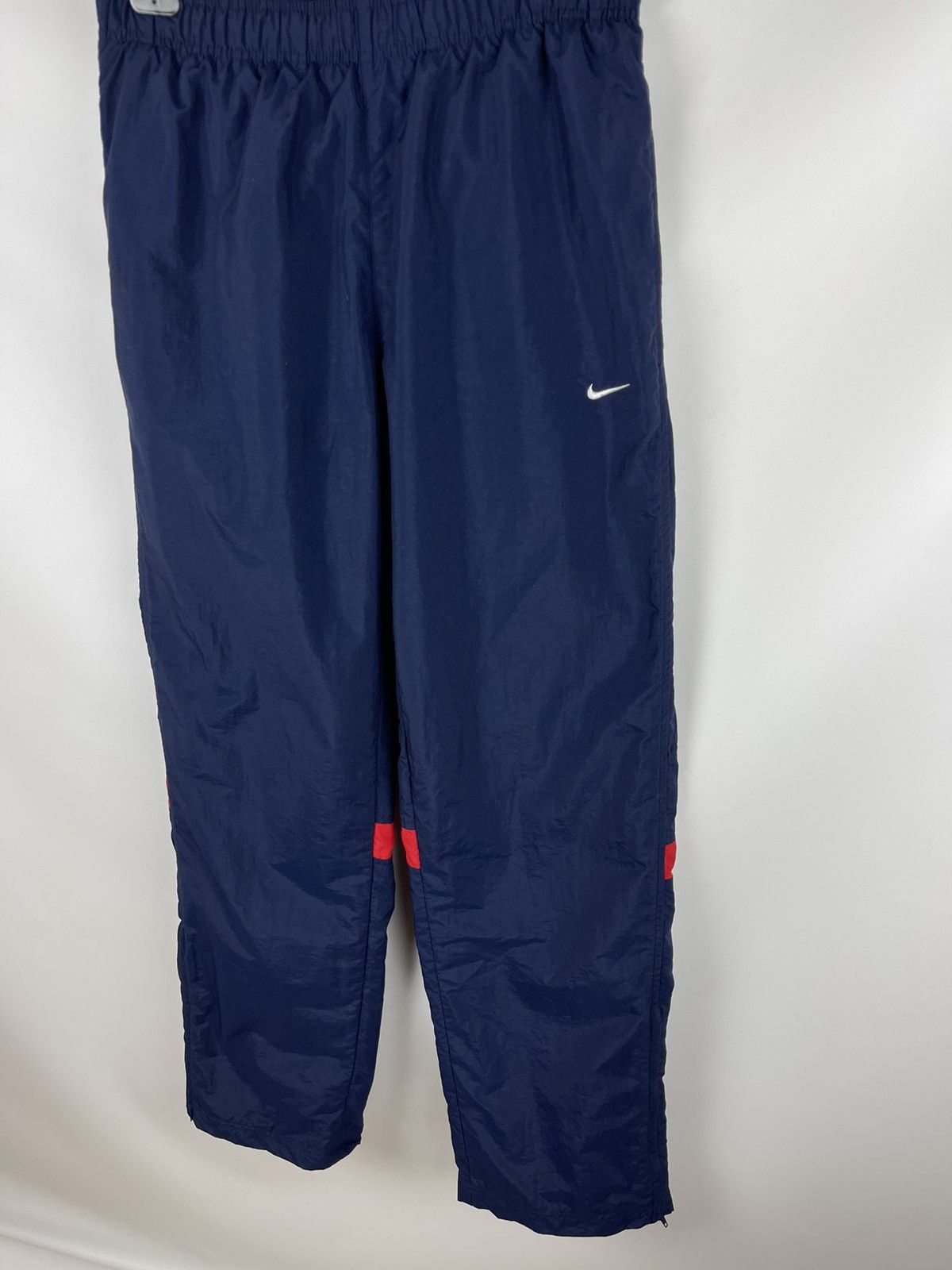 Nike Nike vintage y2k navy red stripes track pants swoosh drill Size US 32 / EU 48 - 4 Thumbnail