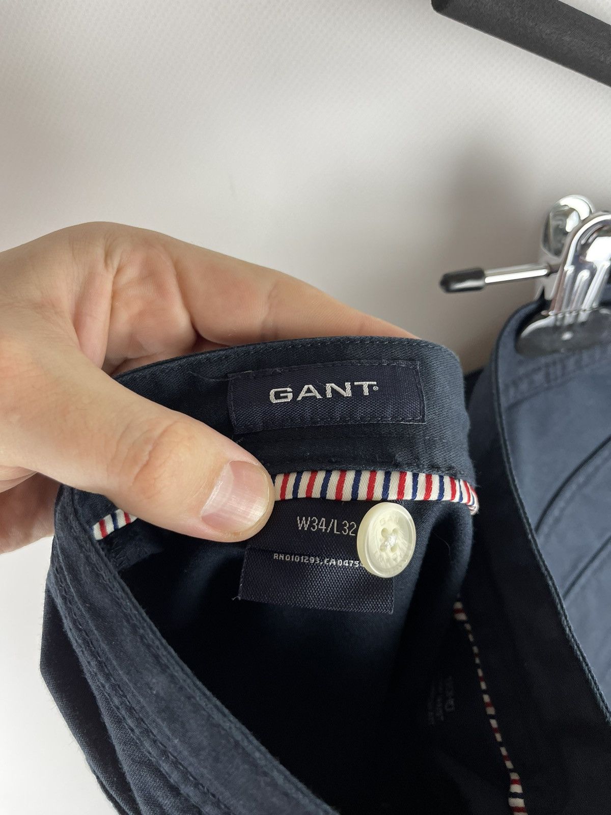 Gant Gant Soho Low waist narrow fit navy casual chino pants Size US 34 / EU 50 - 9 Thumbnail