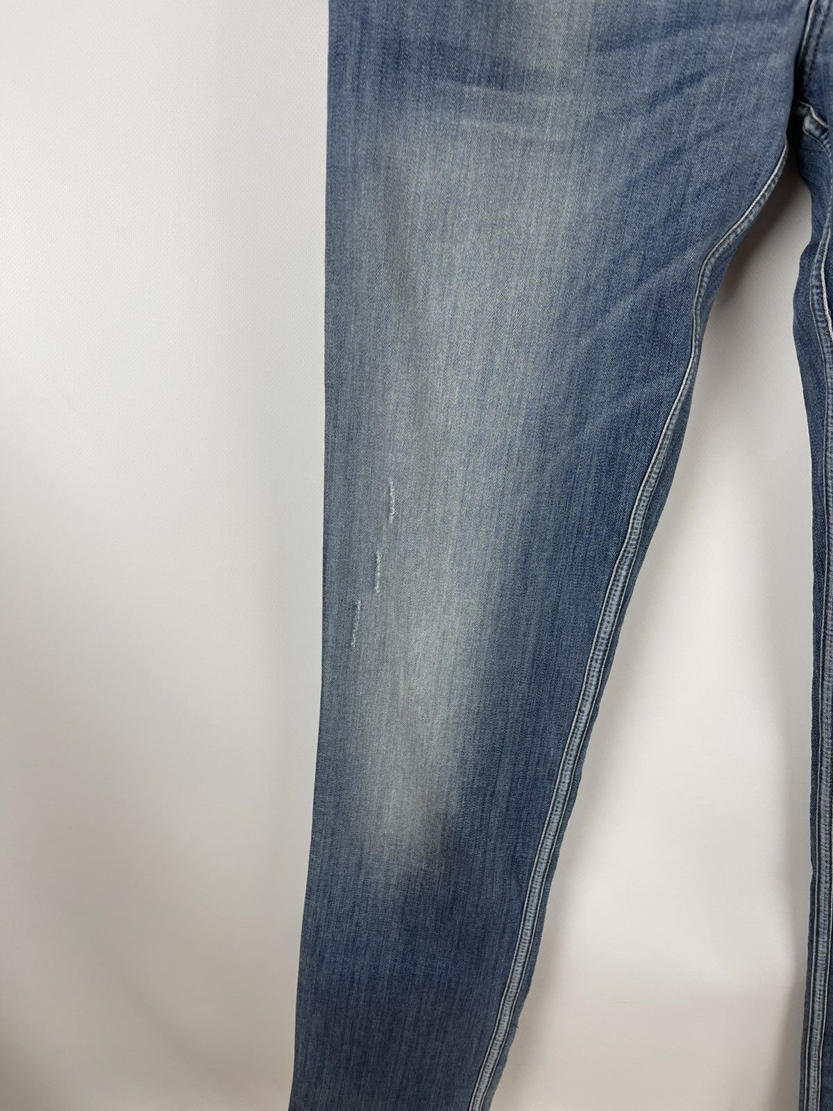 Frauenschuh RRP $450! Frauenschuh blue distressed denim jeans pants Size US 27 - 5 Thumbnail