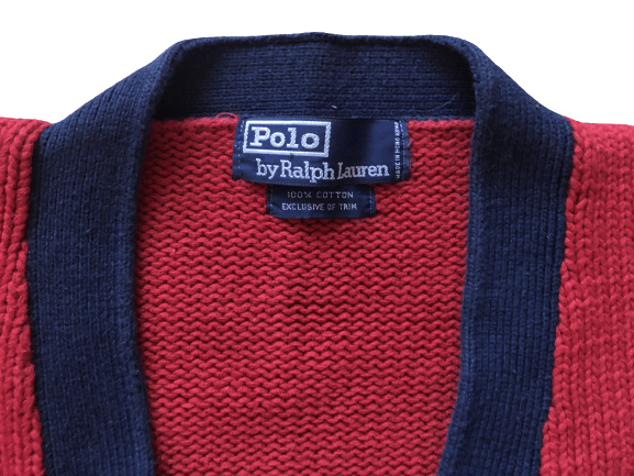 Polo Ralph Lauren Vintage Polo Ralph Lauren P varsity Cardigan Sweater LARGE Size US L / EU 52-54 / 3 - 5 Thumbnail
