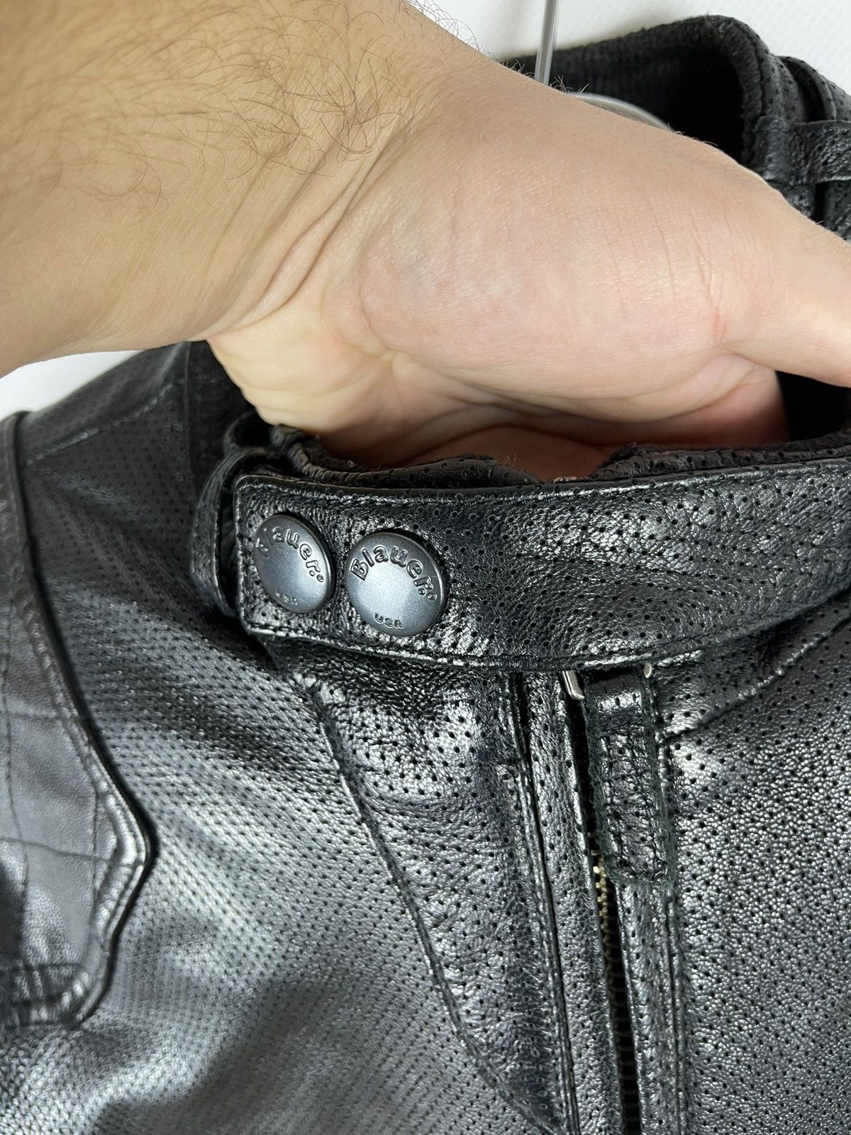 Genuine Leather Blauer USA genuine leather dot pattern avirex schott jacket Size US M / EU 48-50 / 2 - 11 Thumbnail