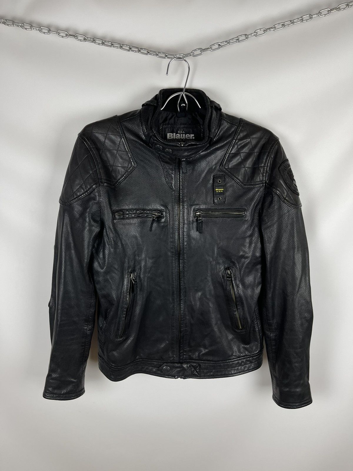 Genuine Leather Blauer USA genuine leather dot pattern avirex schott jacket Size US M / EU 48-50 / 2 - 1 Thumbnail