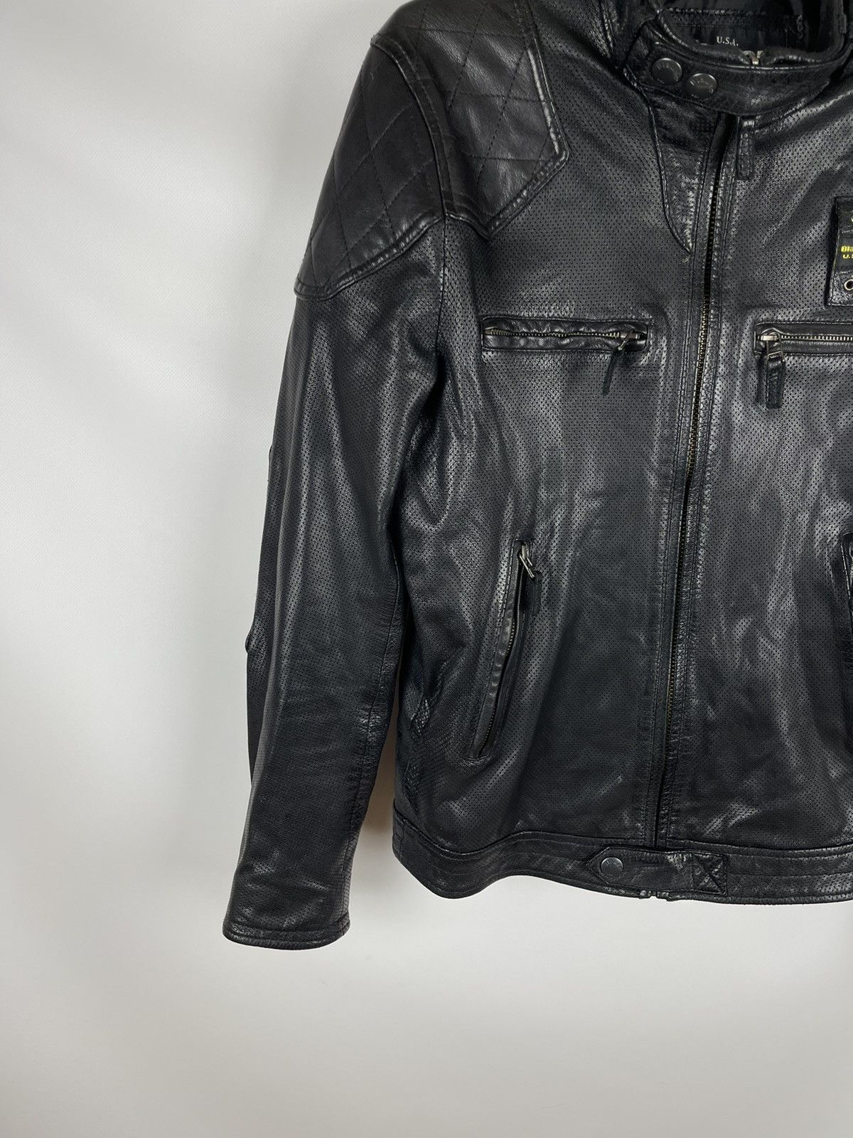 Genuine Leather Blauer USA genuine leather dot pattern avirex schott jacket Size US M / EU 48-50 / 2 - 4 Thumbnail