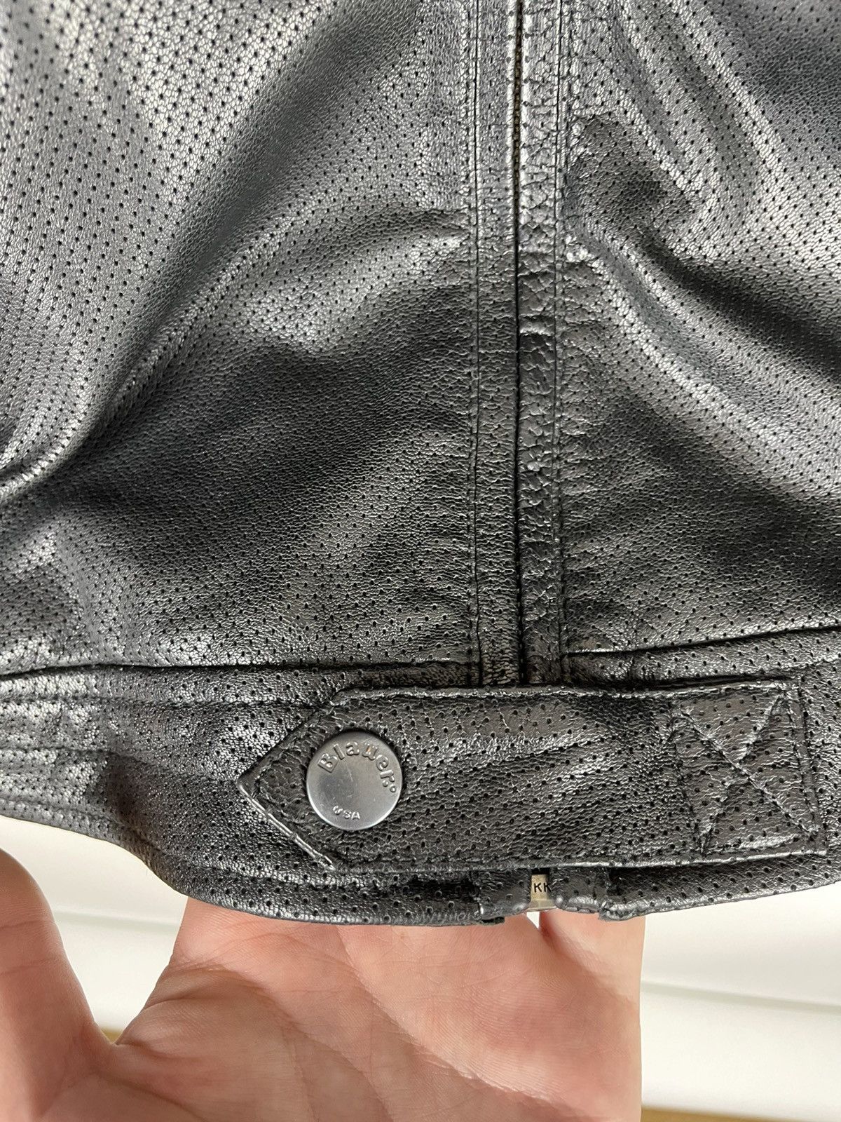 Genuine Leather Blauer USA genuine leather dot pattern avirex schott jacket Size US M / EU 48-50 / 2 - 10 Thumbnail