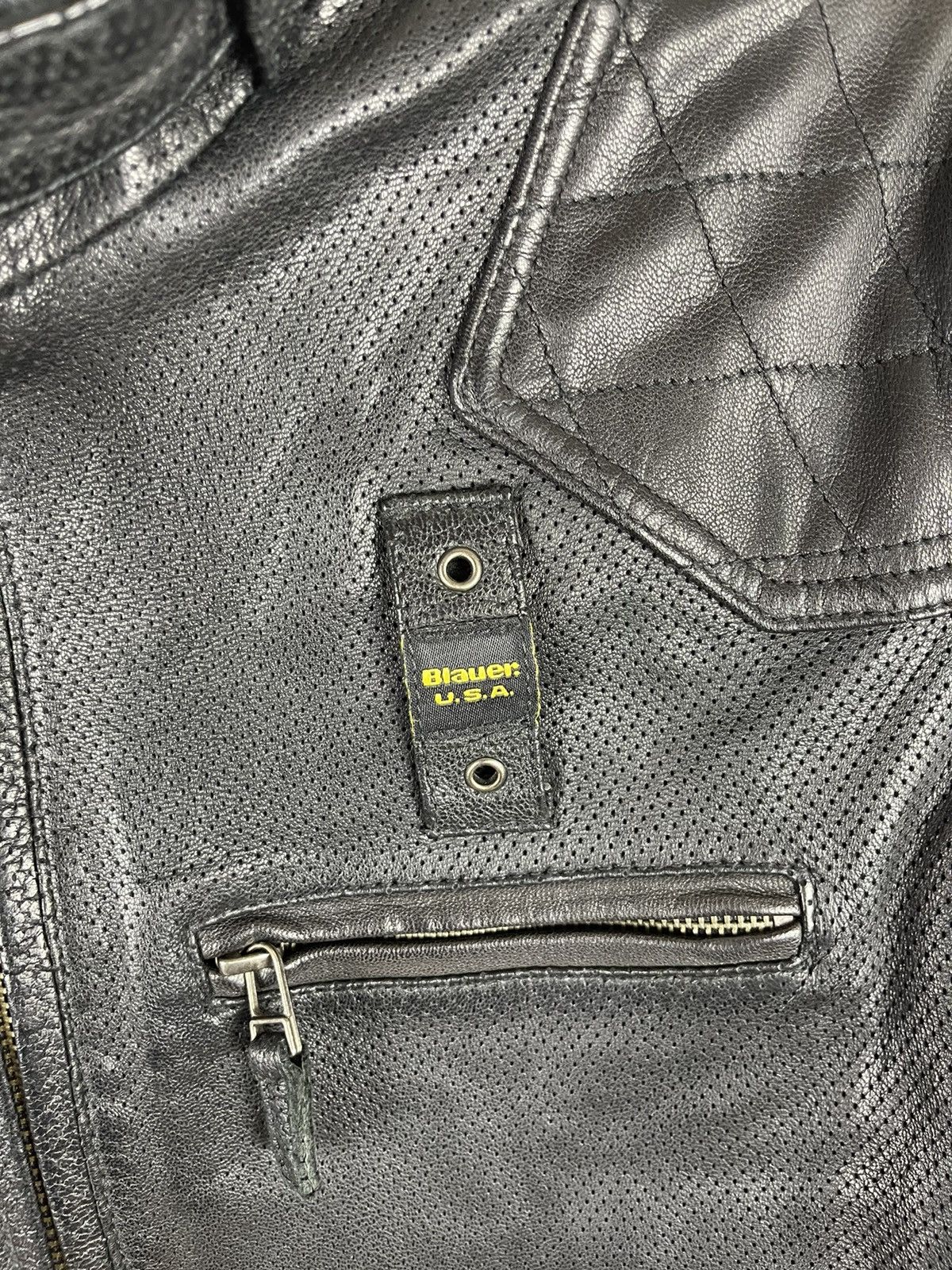 Genuine Leather Blauer USA genuine leather dot pattern avirex schott jacket Size US M / EU 48-50 / 2 - 8 Thumbnail