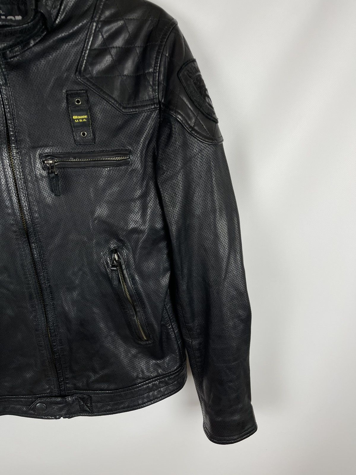 Genuine Leather Blauer USA genuine leather dot pattern avirex schott jacket Size US M / EU 48-50 / 2 - 5 Thumbnail