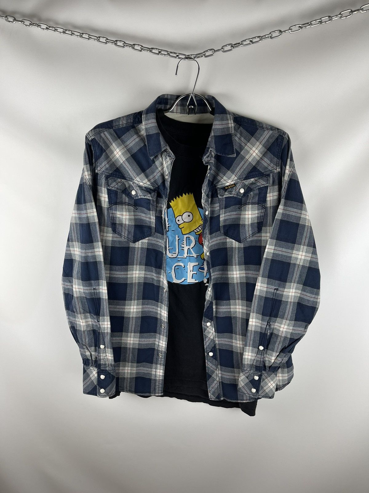 G-Star G-Star Raw arc 3d shirt flannel checkered travis Scott style Size US M / EU 48-50 / 2 - 1 Thumbnail
