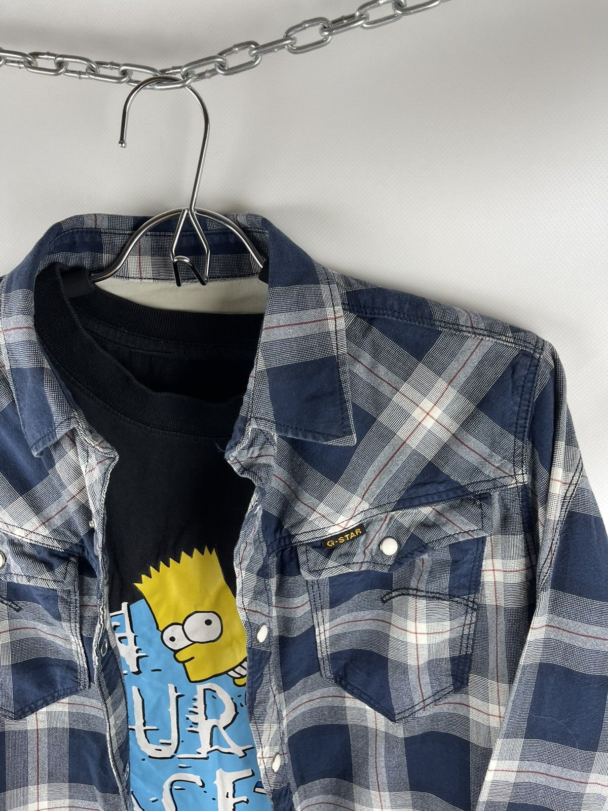 G-Star G-Star Raw arc 3d shirt flannel checkered travis Scott style Size US M / EU 48-50 / 2 - 6 Thumbnail