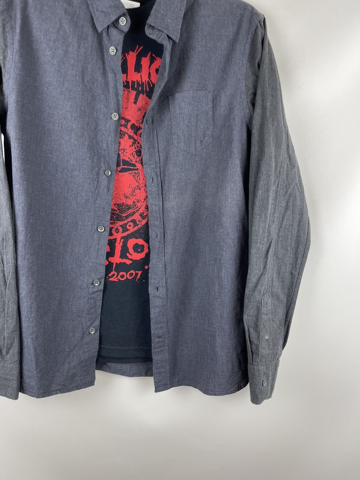 Allsaints Allsaints Seminole lS shirt slim fit double Color Size US S / EU 44-46 / 1 - 5 Thumbnail
