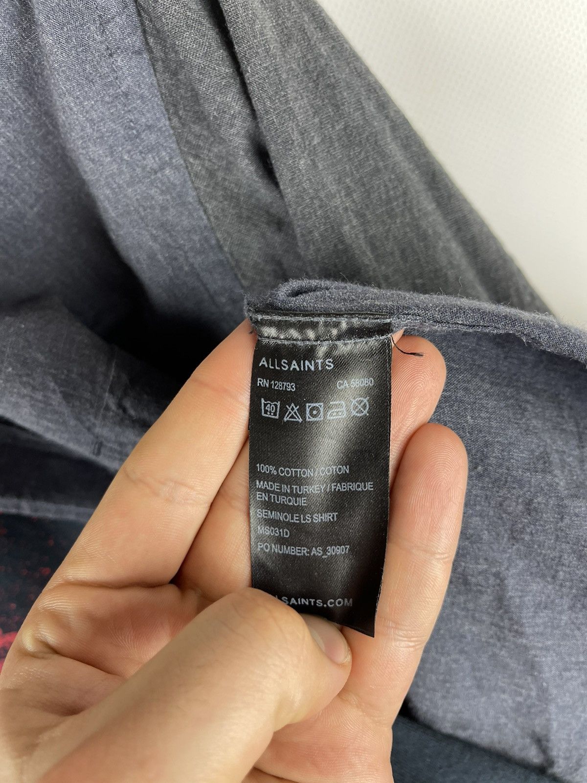 Allsaints Allsaints Seminole lS shirt slim fit double Color Size US S / EU 44-46 / 1 - 6 Thumbnail