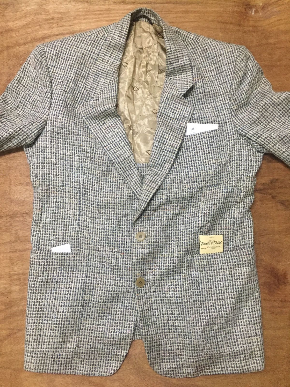 Christian Dior Monsieur × Vintage Vintage Christian Dior Knit Blazer Size 38R - 4 Thumbnail