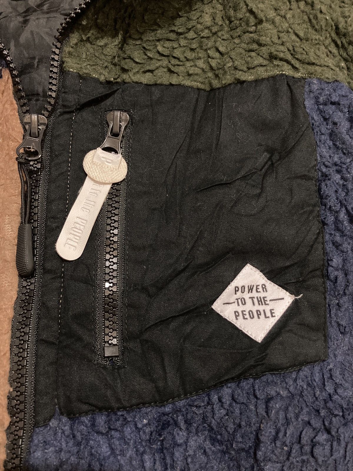 Japanese Brand Power To The People Multicolor Sherpa Fleece Jackets Size US L / EU 52-54 / 3 - 4 Thumbnail