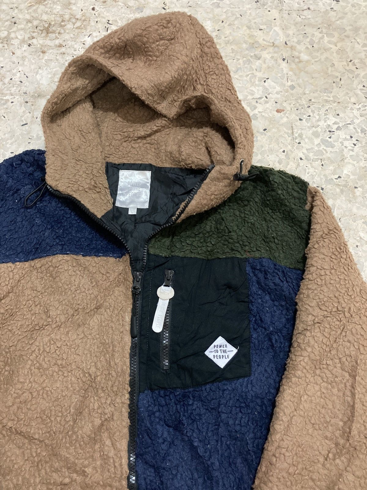 Japanese Brand Power To The People Multicolor Sherpa Fleece Jackets Size US L / EU 52-54 / 3 - 3 Thumbnail