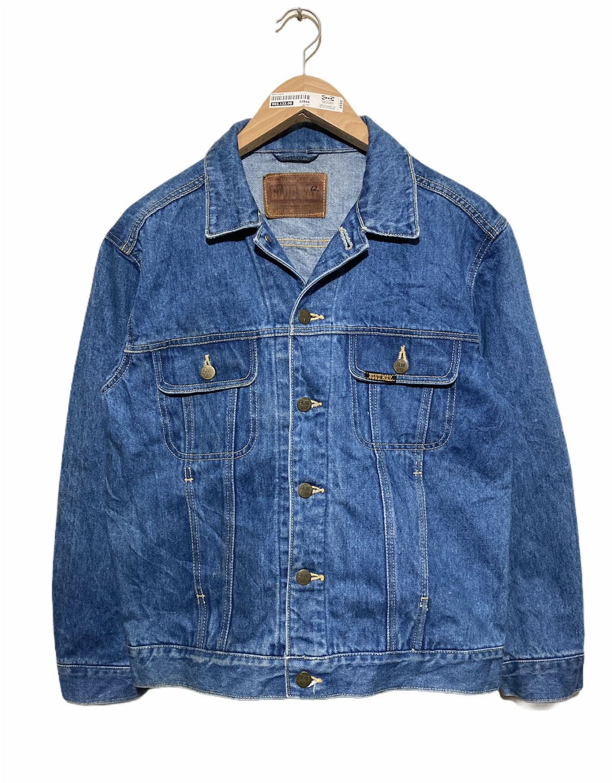 Japanese Brand Vintage Blue Way Trucker Denim Jackets Size US L / EU 52-54 / 3 - 1 Thumbnail