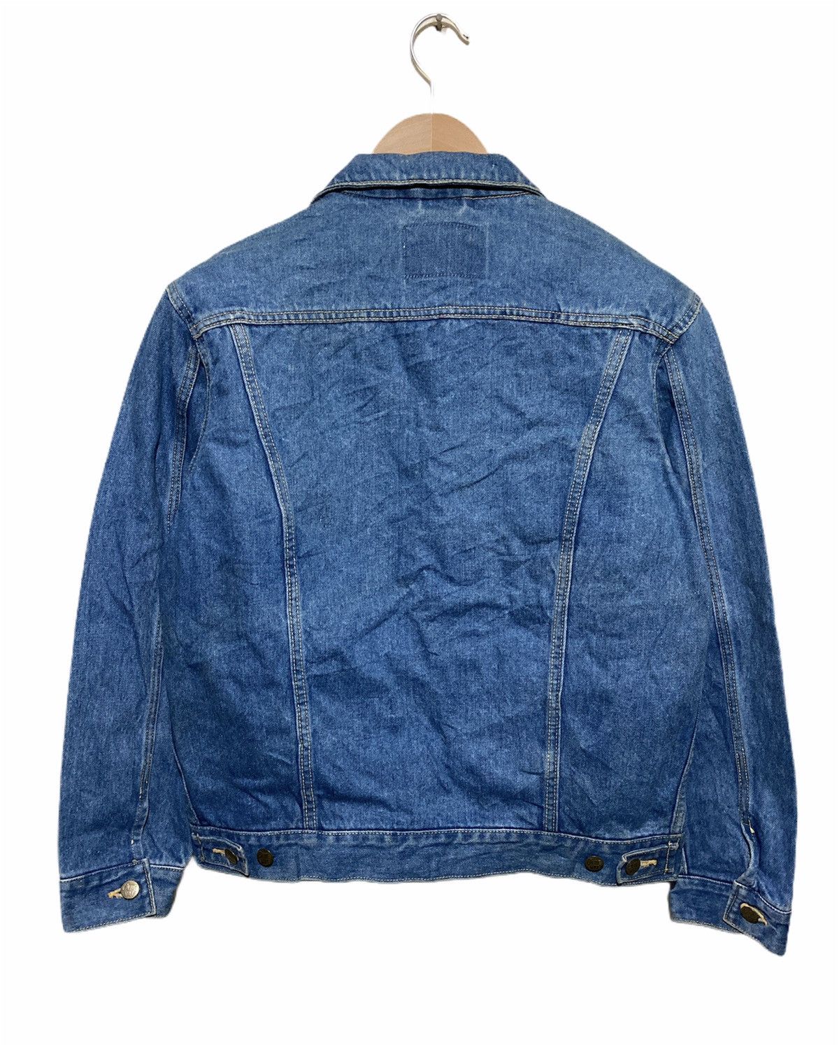 Japanese Brand Vintage Blue Way Trucker Denim Jackets Size US L / EU 52-54 / 3 - 2 Thumbnail