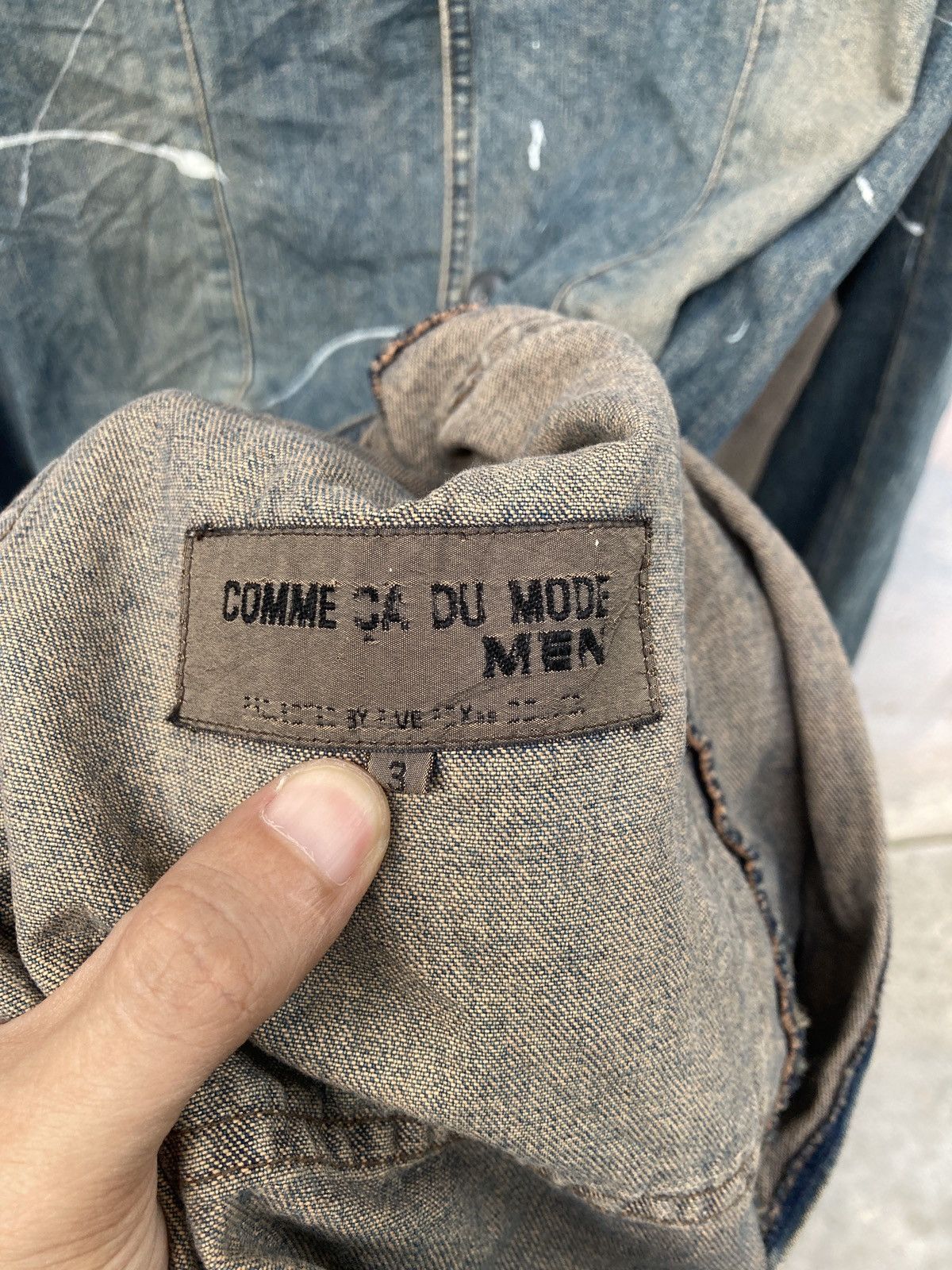 Japanese Brand Vintage Comme Ca Du Mode Floral Paint Splatter Light Jacket Size US L / EU 52-54 / 3 - 7 Thumbnail