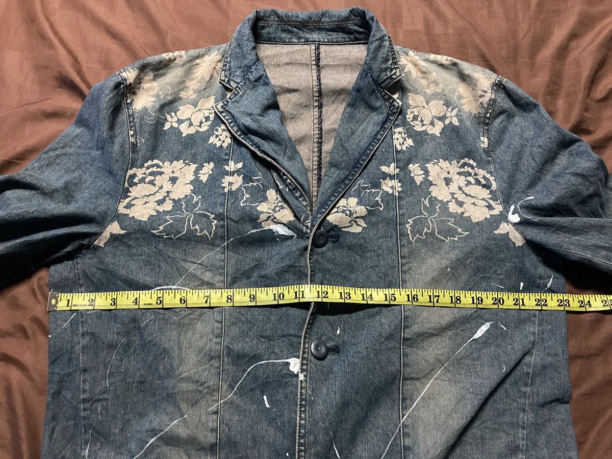 Japanese Brand Vintage Comme Ca Du Mode Floral Paint Splatter Light Jacket Size US L / EU 52-54 / 3 - 9 Thumbnail