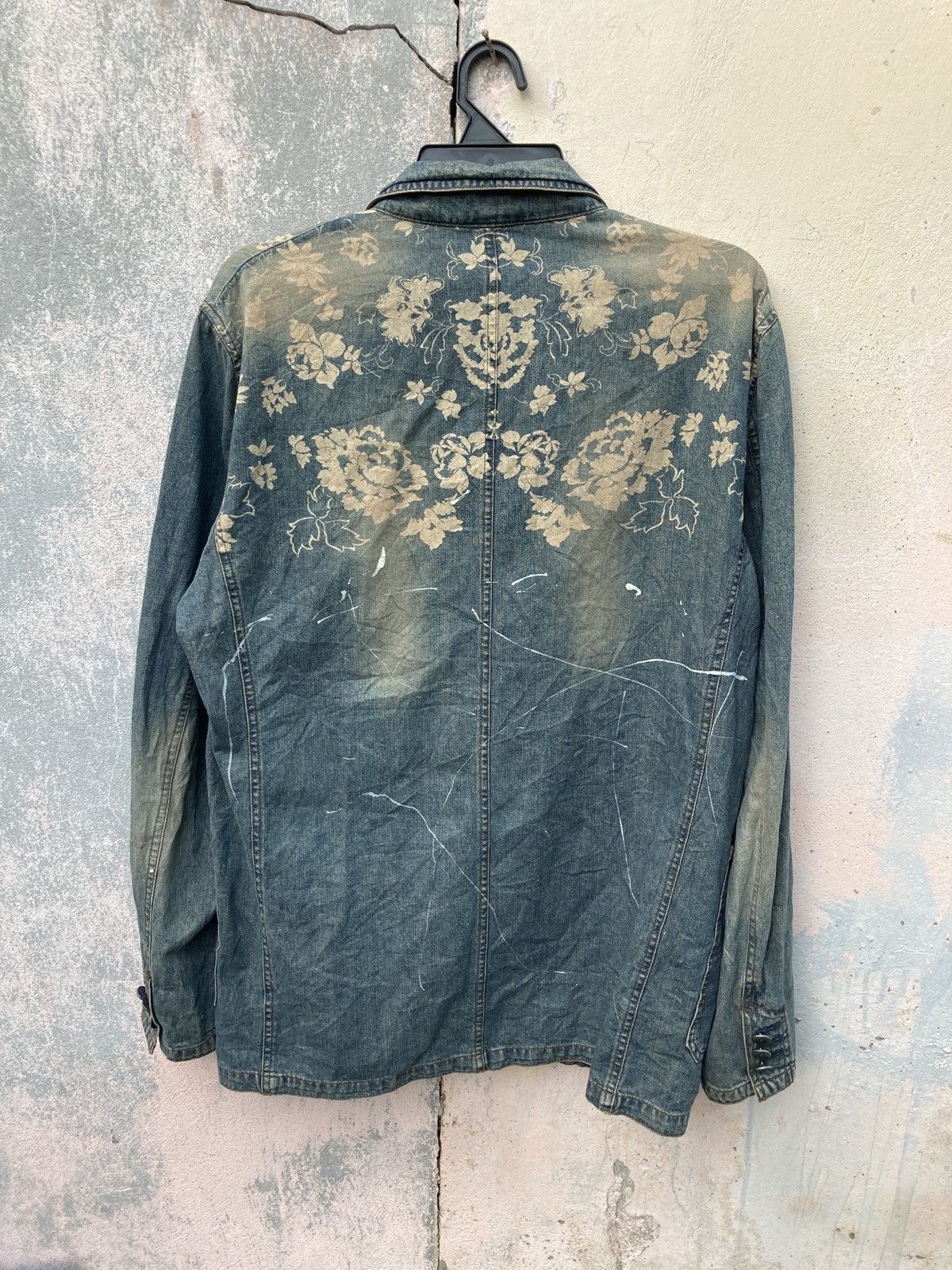 Japanese Brand Vintage Comme Ca Du Mode Floral Paint Splatter Light Jacket Size US L / EU 52-54 / 3 - 2 Thumbnail