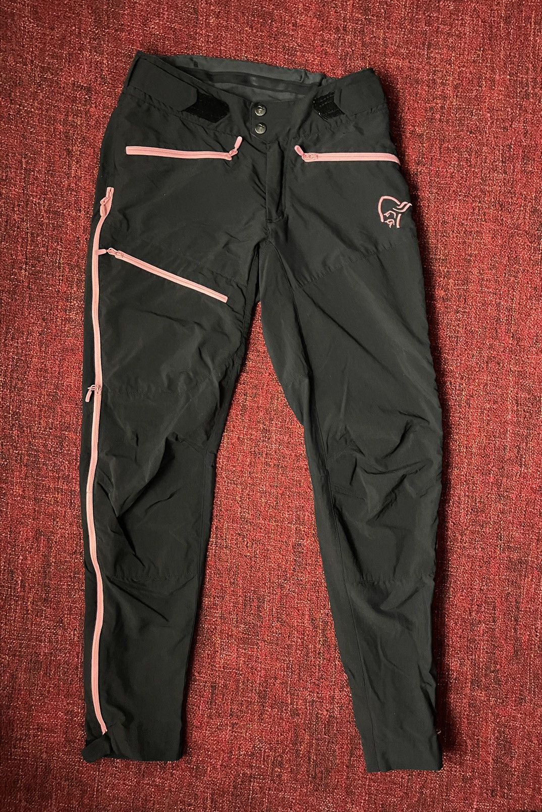 Norrona Norrona fjora flex1 gorpcore pants black / pink Size 25" / US 0 / IT 36 - 3 Thumbnail