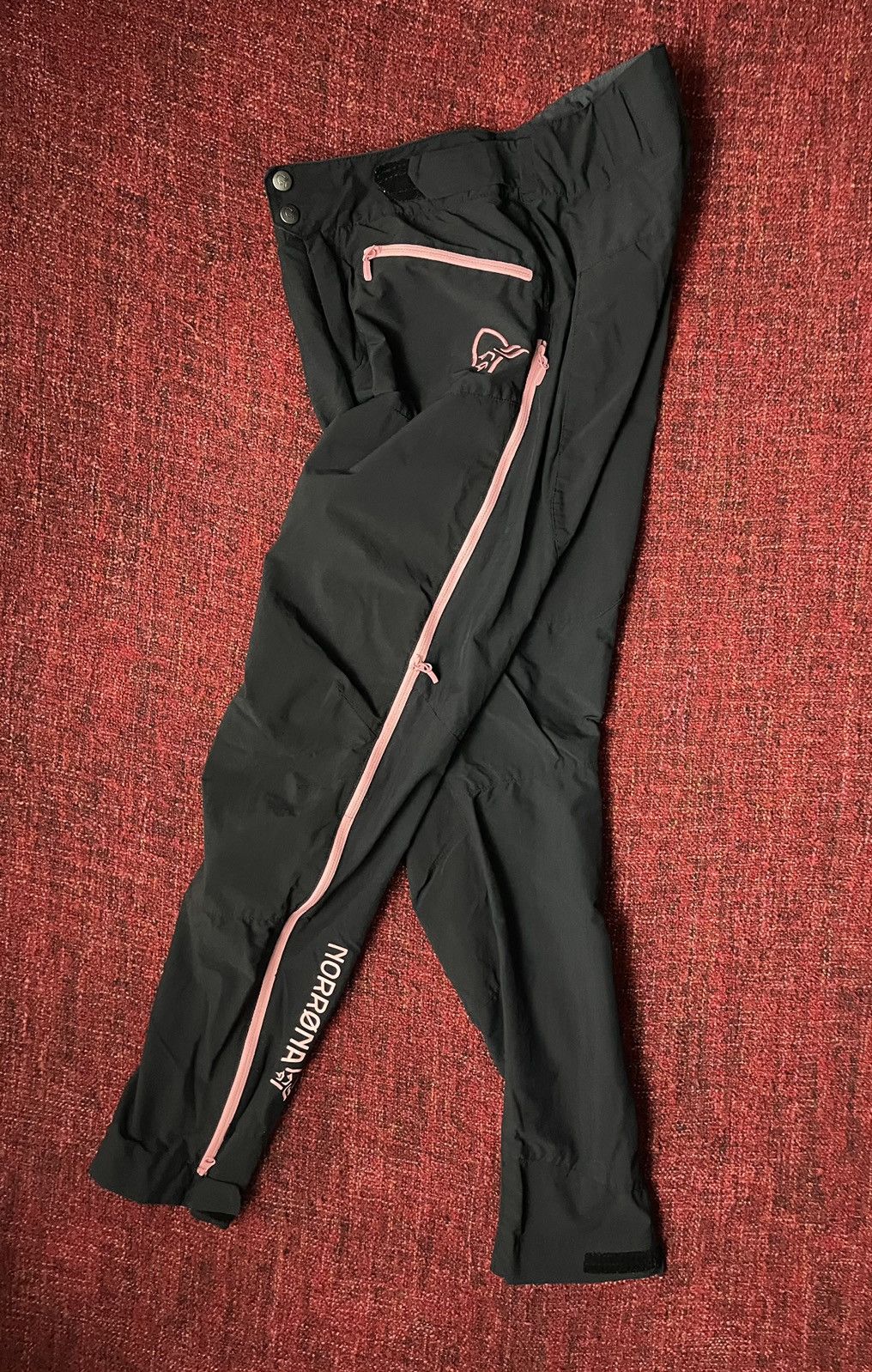 Norrona Norrona fjora flex1 gorpcore pants black / pink Size 25" / US 0 / IT 36 - 1 Thumbnail