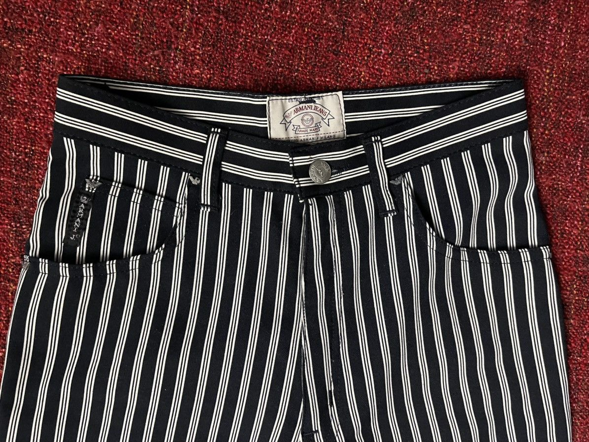 Armani × Giorgio Armani × Vintage Armani vintage 90s archive striped pants Size 25" / US 0 / IT 36 - 4 Thumbnail
