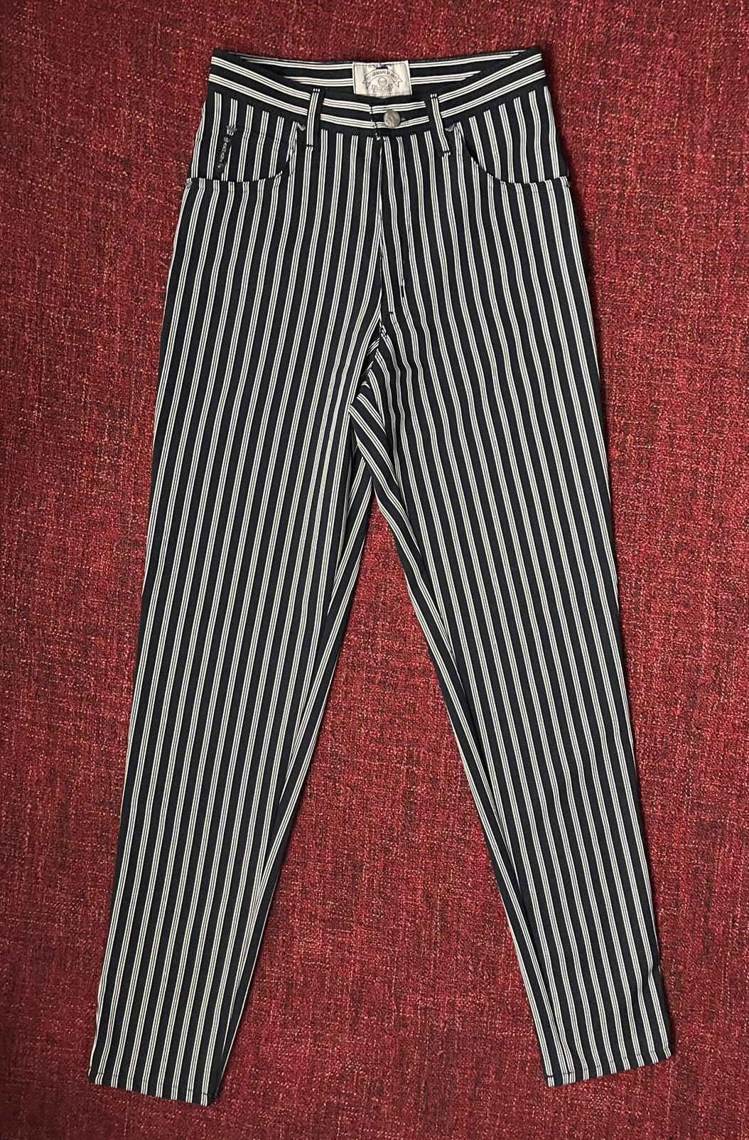 Armani × Giorgio Armani × Vintage Armani vintage 90s archive striped pants Size 25" / US 0 / IT 36 - 1 Thumbnail