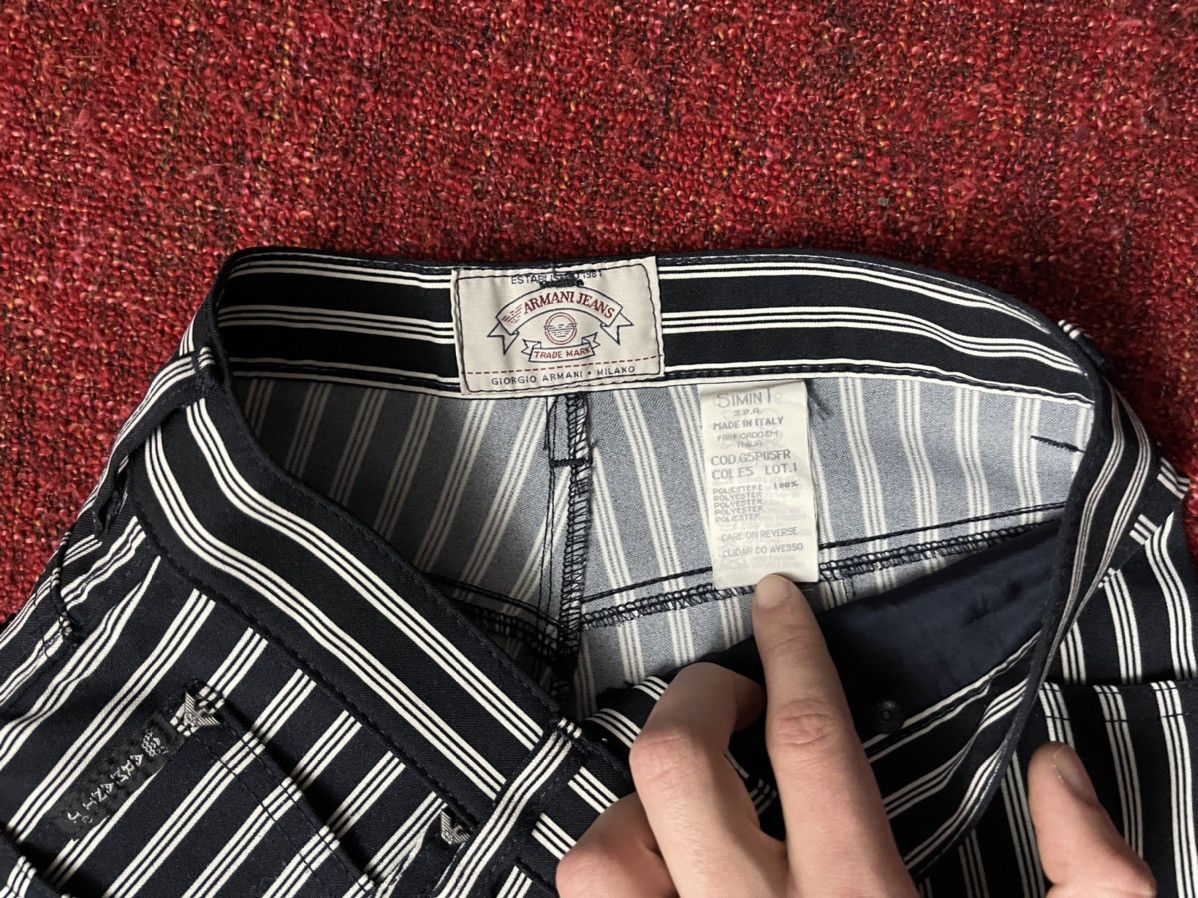 Armani × Giorgio Armani × Vintage Armani vintage 90s archive striped pants Size 25" / US 0 / IT 36 - 7 Thumbnail