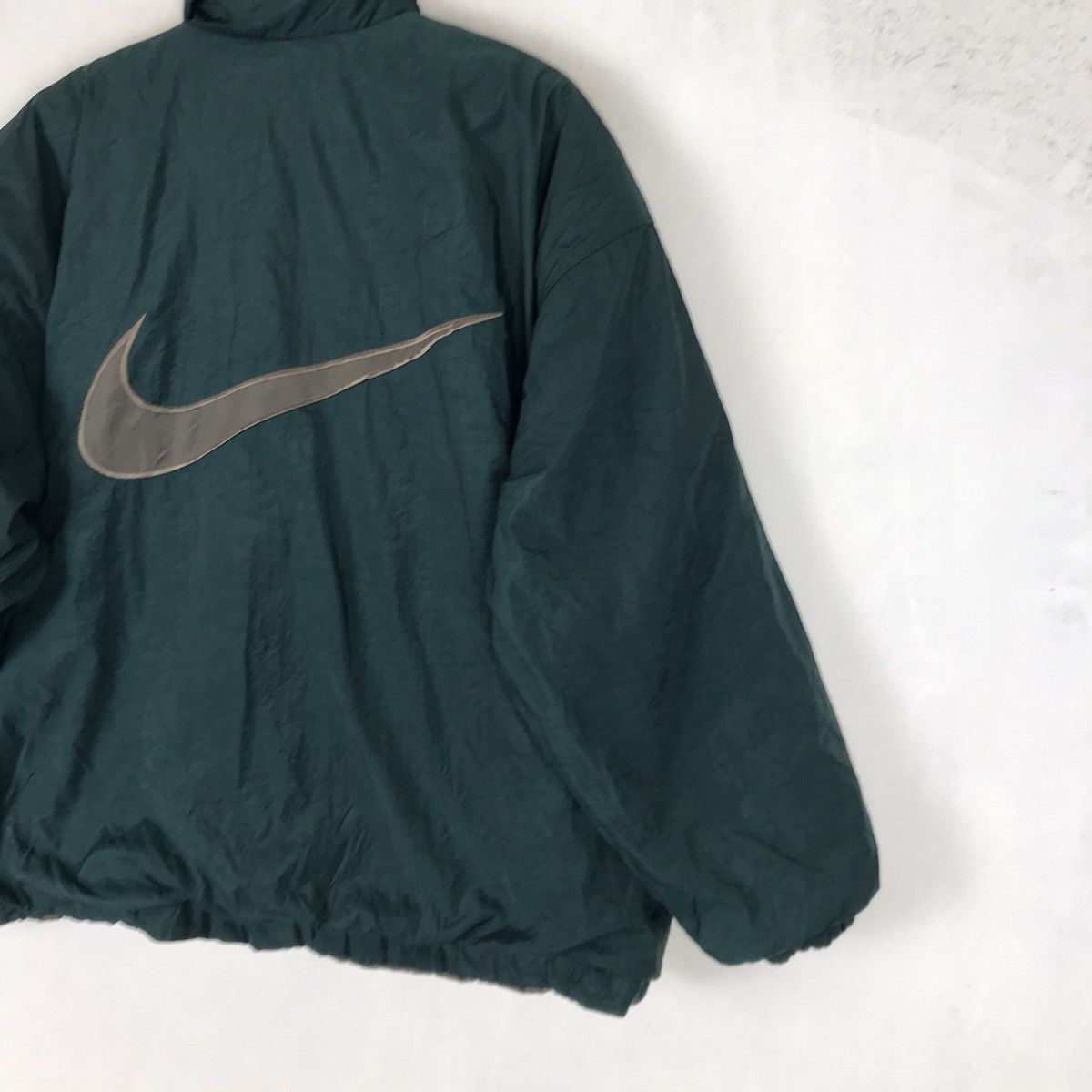 Vintage Nike Swoosh Big Logo Reversible Puffer Jacket