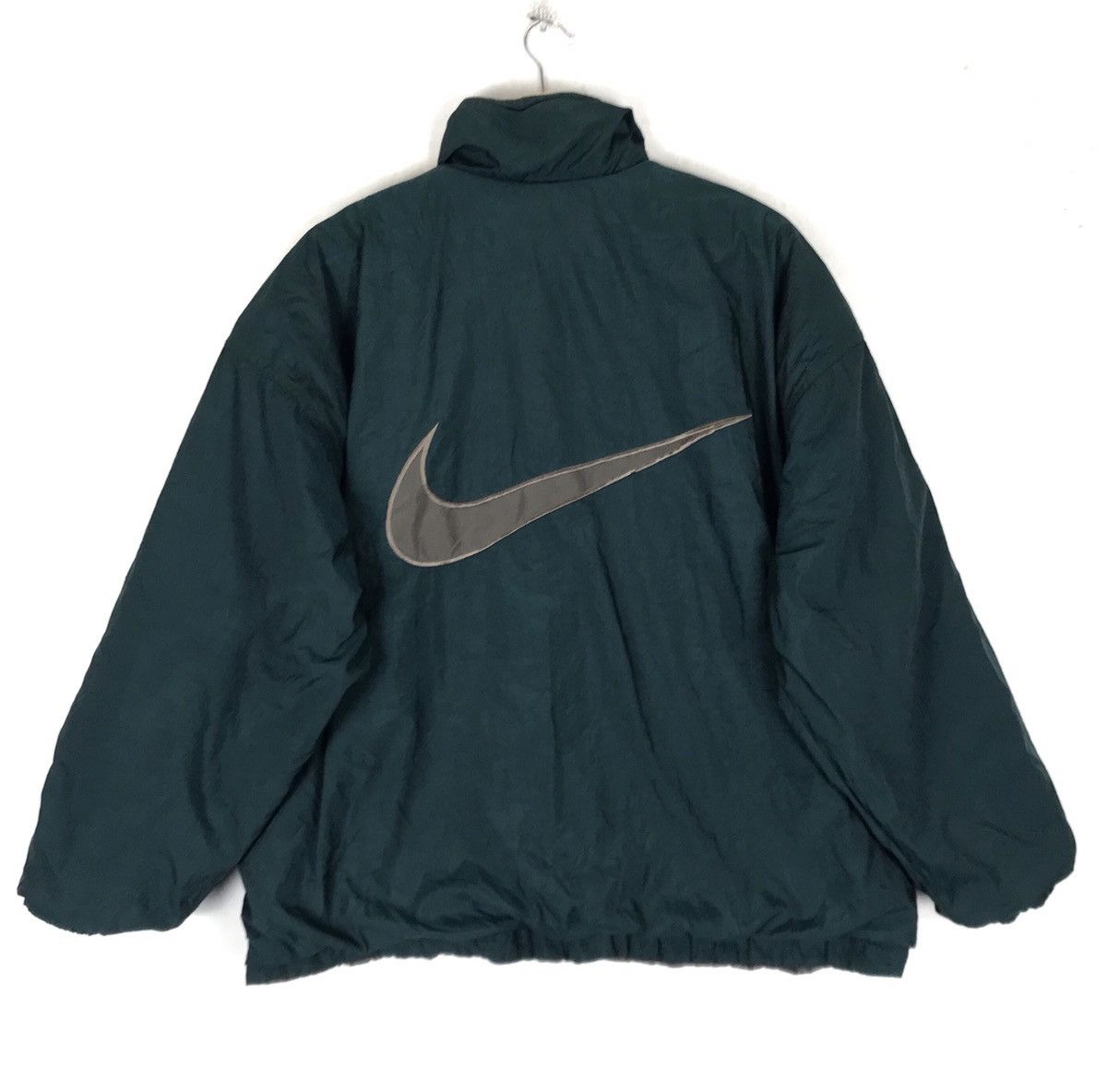 Nike Vintage Nike Swoosh Big Logo Reversible Puffer Jacket Size US L / EU 52-54 / 3 - 1 Thumbnail
