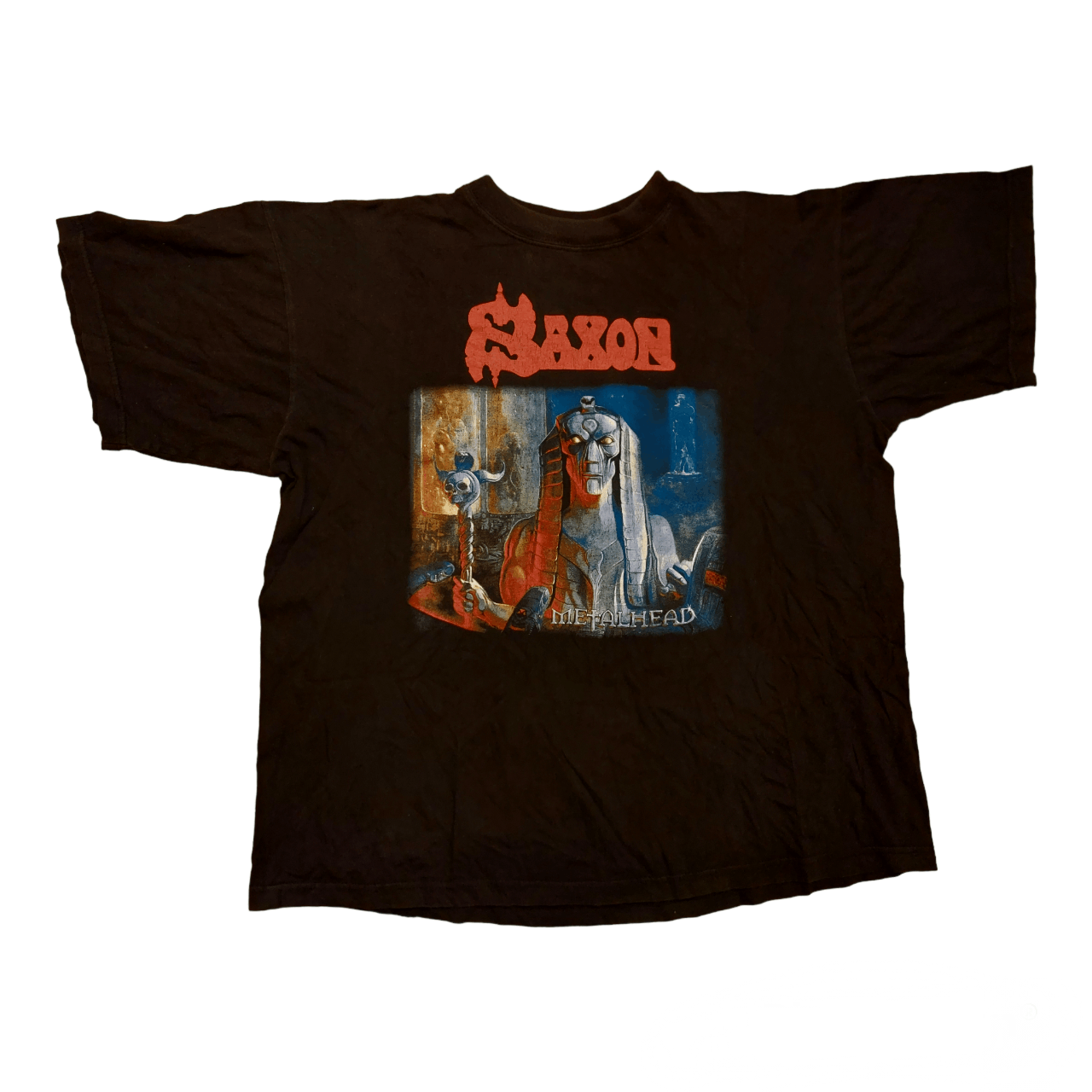 Rare 1999 Saxon Metalhead World Tour Tee Vintage