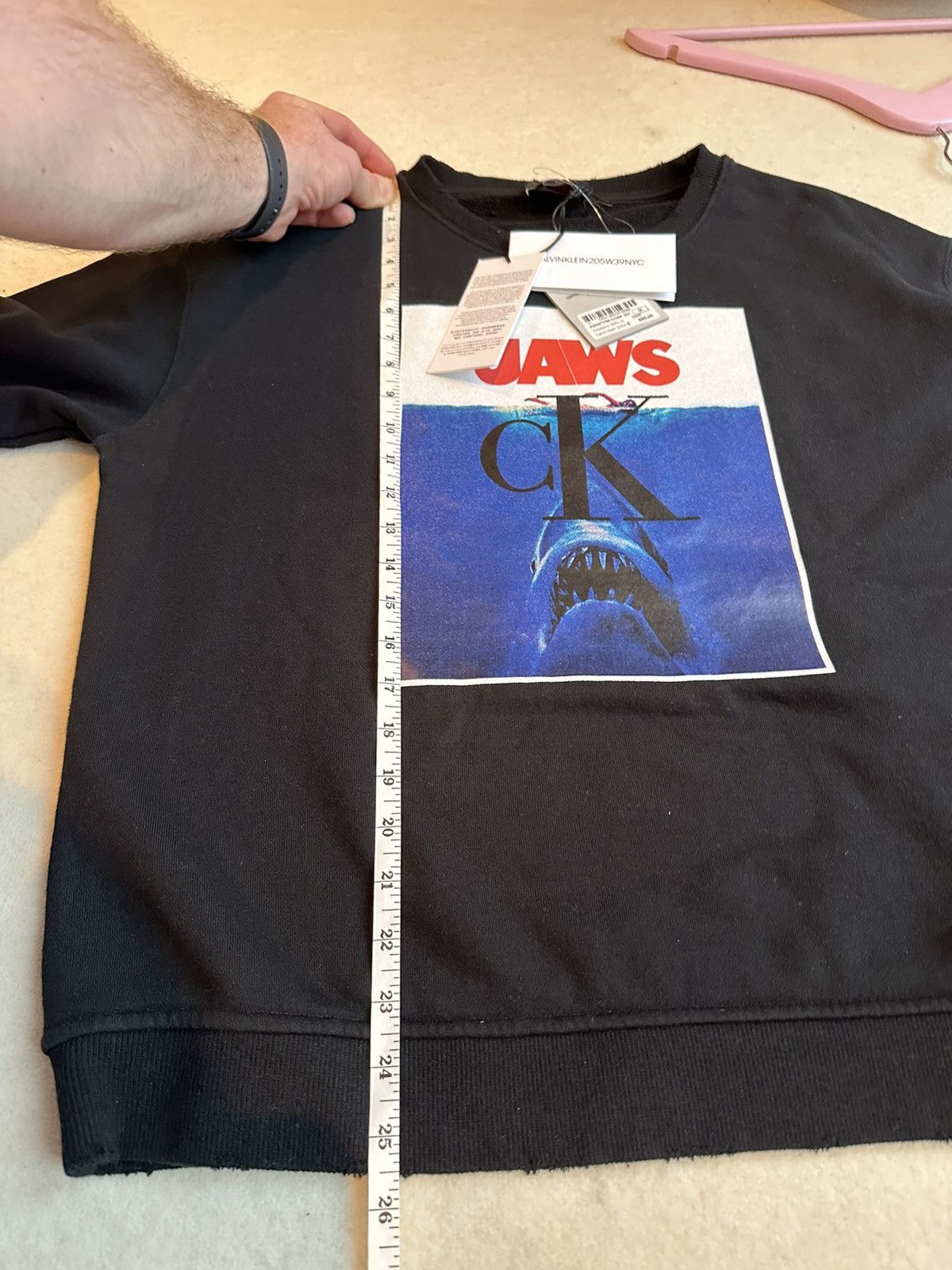Calvin Klein 205W39NYC FW19 Calvin Klein 205W39NYC Jaws black sweater Raf Simons Size US M / EU 48-50 / 2 - 8 Thumbnail