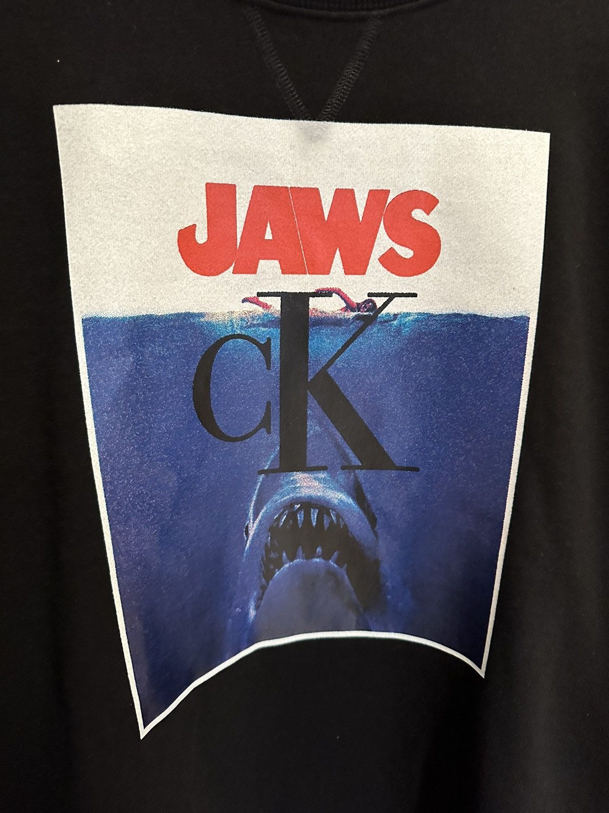 Calvin Klein 205W39NYC FW19 Calvin Klein 205W39NYC Jaws black sweater Raf Simons Size US M / EU 48-50 / 2 - 2 Thumbnail