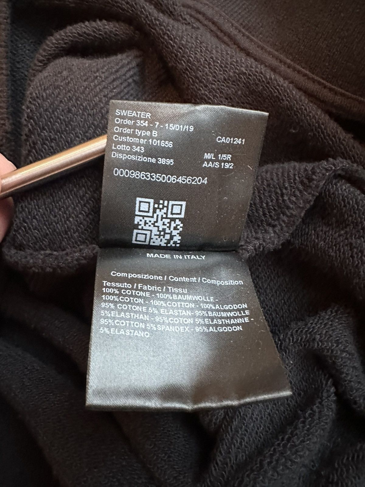 Calvin Klein 205W39NYC FW19 Calvin Klein 205W39NYC Jaws black sweater Raf Simons Size US M / EU 48-50 / 2 - 22 Thumbnail