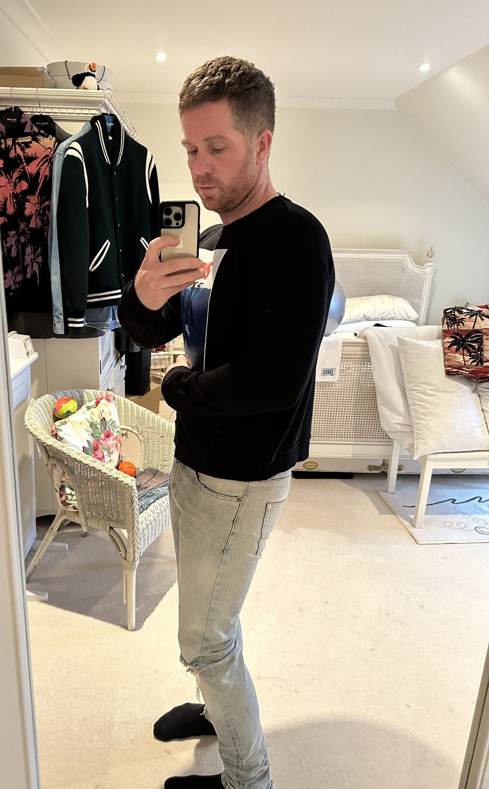 Calvin Klein 205W39NYC FW19 Calvin Klein 205W39NYC Jaws black sweater Raf Simons Size US M / EU 48-50 / 2 - 4 Thumbnail